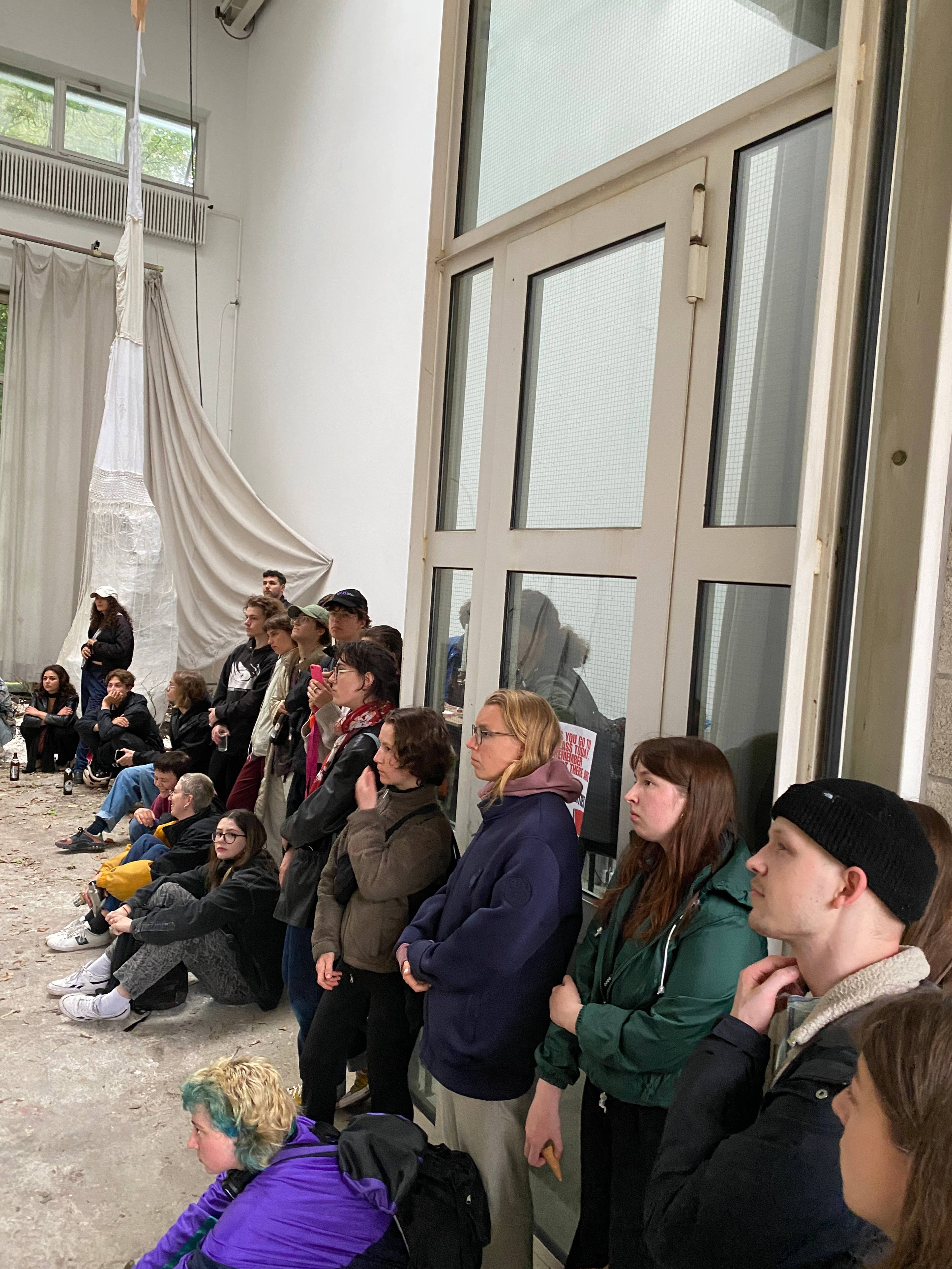 View of “Mittwochsbar V” at Kunstakademie Karlsruhe, 2024