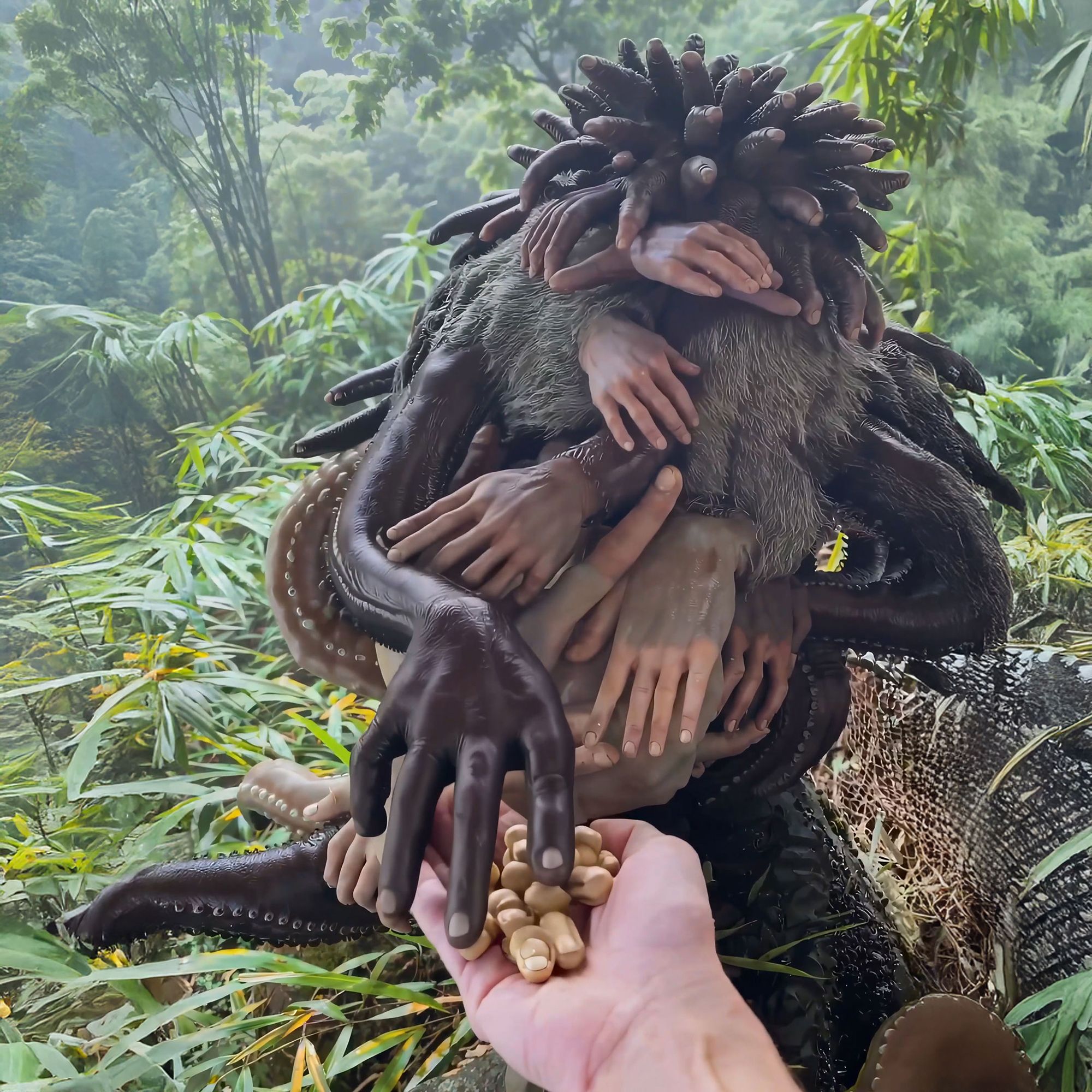 Still from Feeding an old friend, 2025, Instagram Reel, 7 sec.