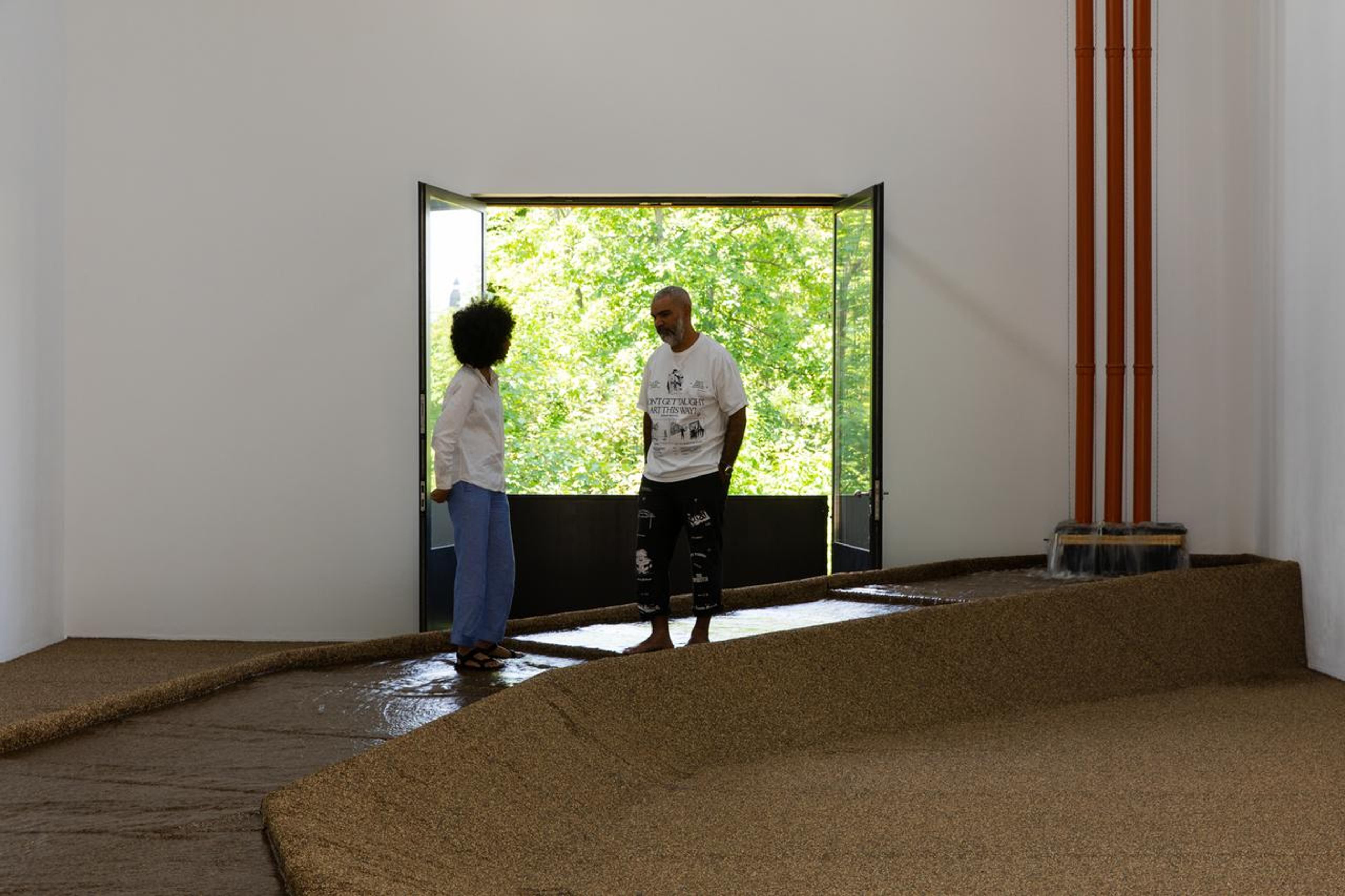Asad Raza, Diversion , 2022. Installation view, Portikus, 2022, Frankfurt am Main. Photo: Diana Pfammatter