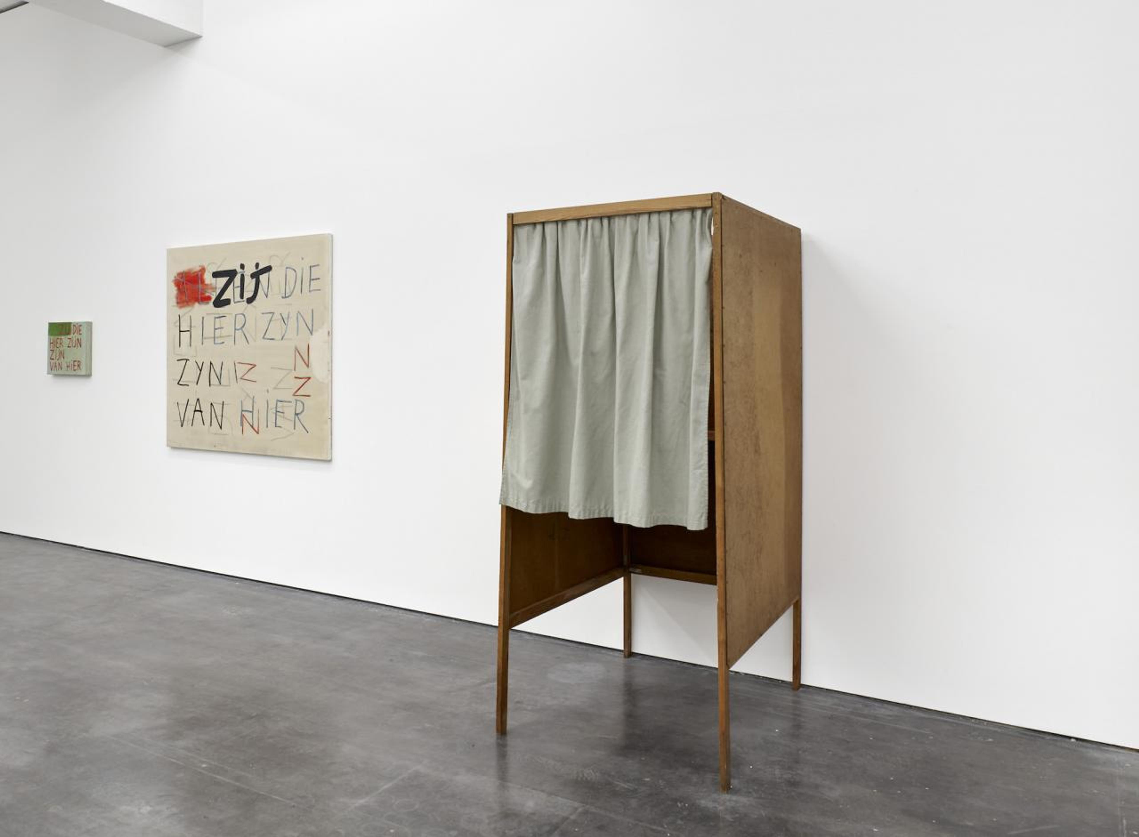 Guillaum Bijl, Walter Swennen, installation view