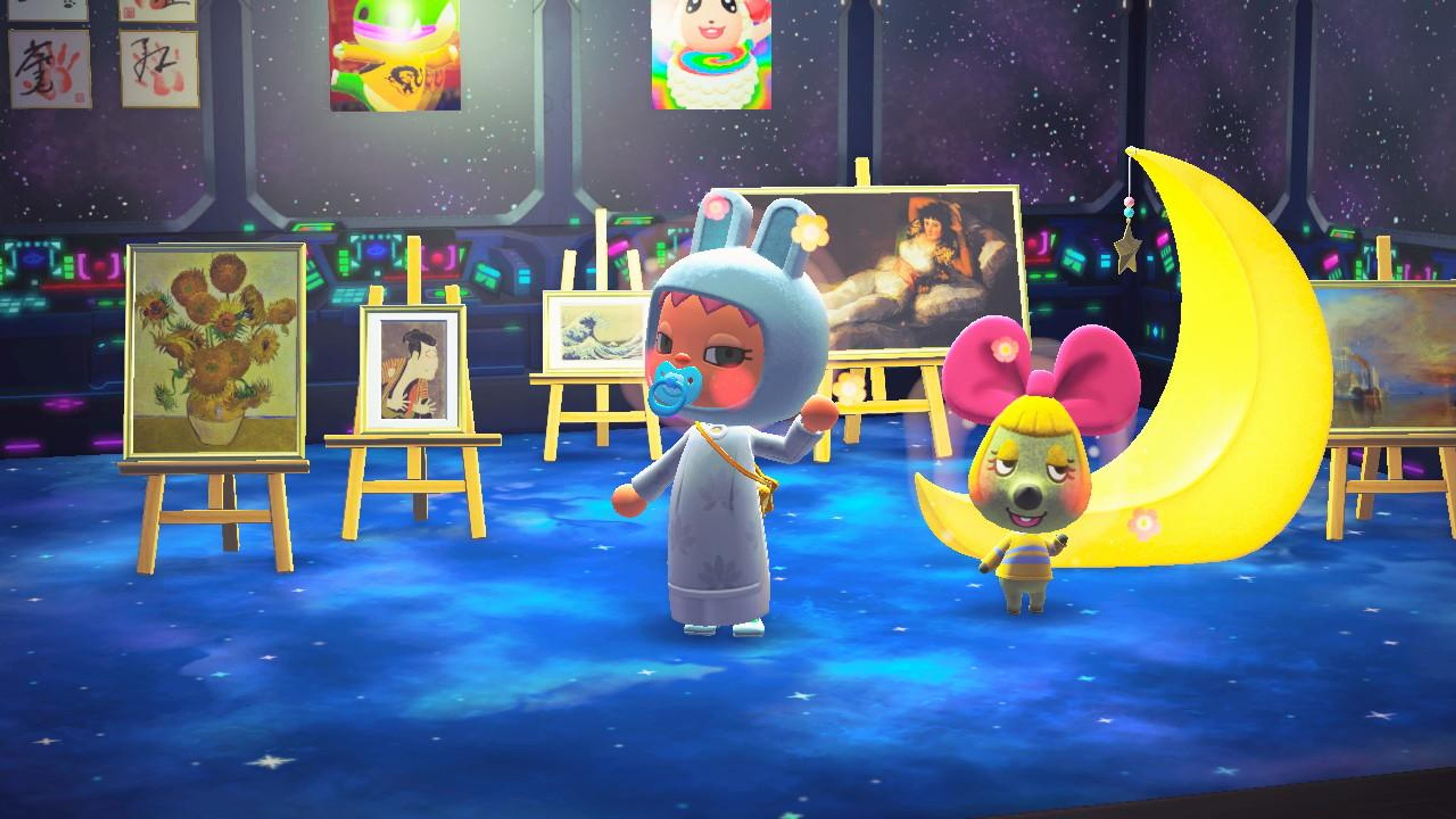 Curated Space With Penelope ,   Screenshot from Animal Crossing; New Horizons