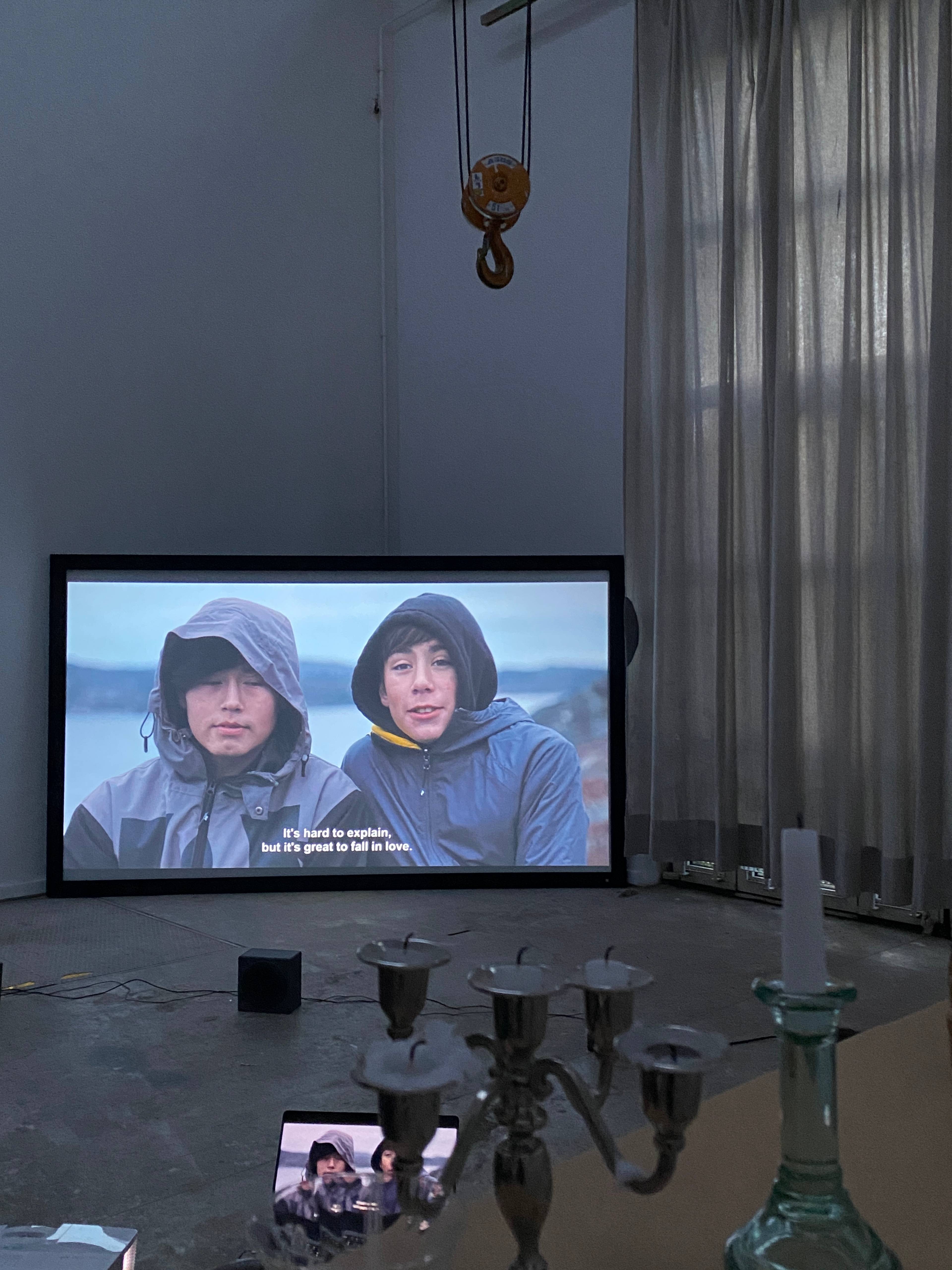 Screening of Ivalo Frank’s film The Last Human during Mittwochsbar at the Kunstakademie Karlsruhe 