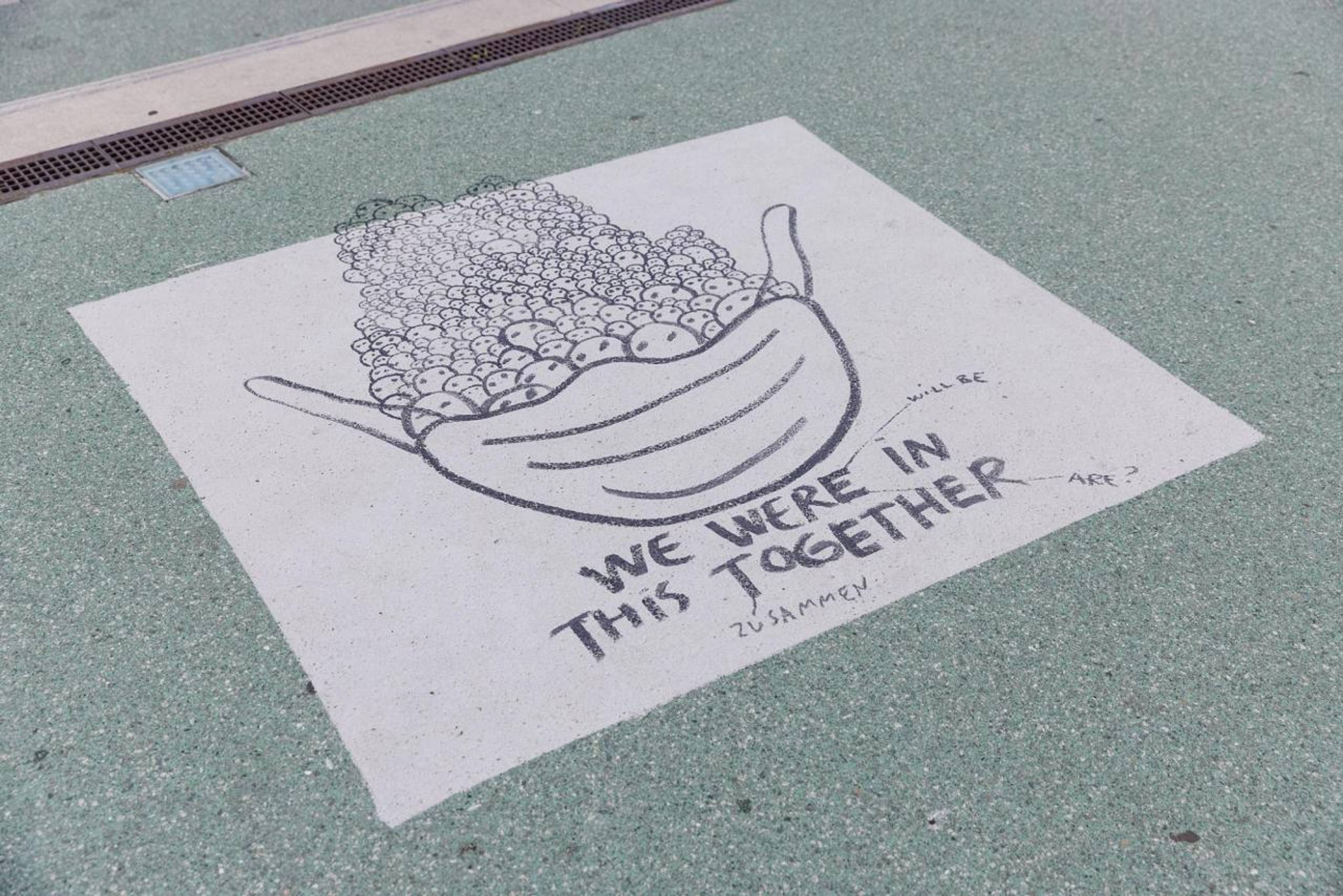 Dan Perjovschi, Horizontal Newspaper (detail), 2022