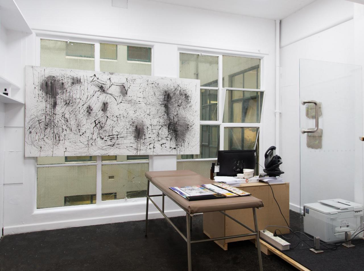 View of “The Devil Finds Work for Idle Hands,” 2021, Hyacinth