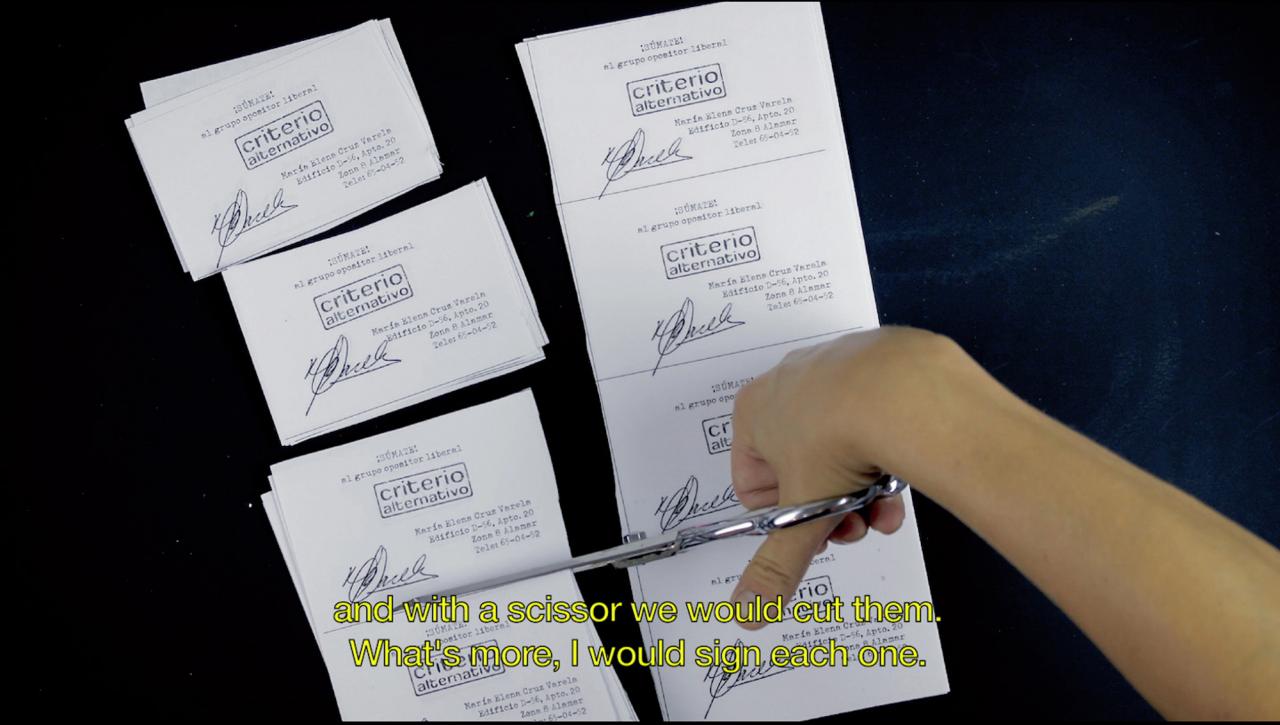 Coco Fusco, Message in a Bottle from María Elena, 2015