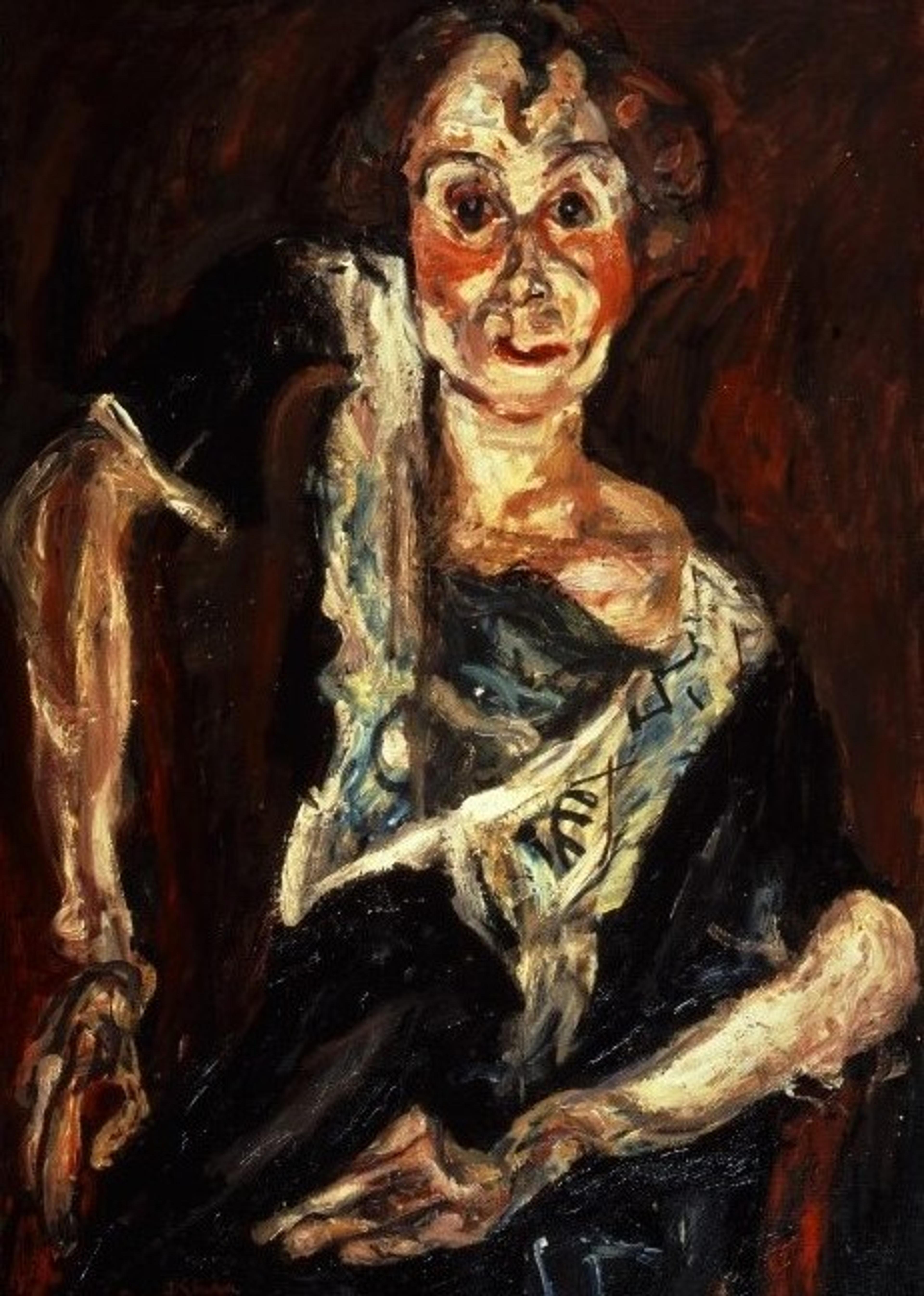 La Vieille actrice (The Old Actress), 1922, oil on canvas, 92.1 x 65.1 cm