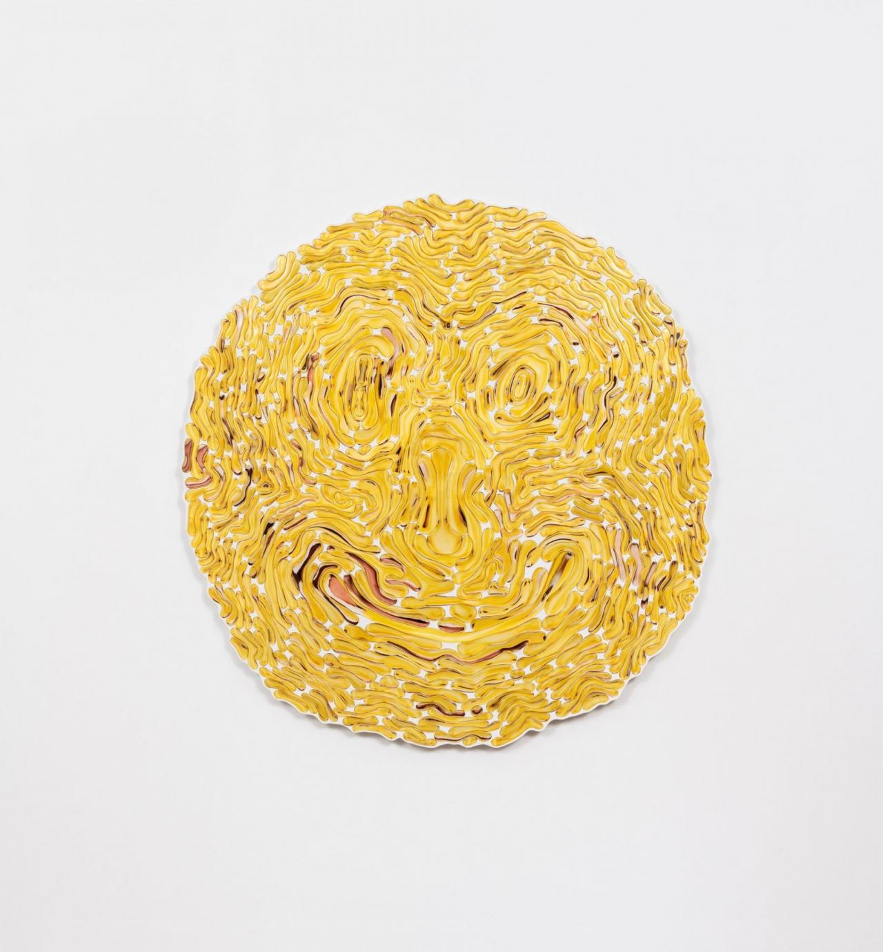 Rollin Leonard, Smile Demon, 2021, resin on photograph