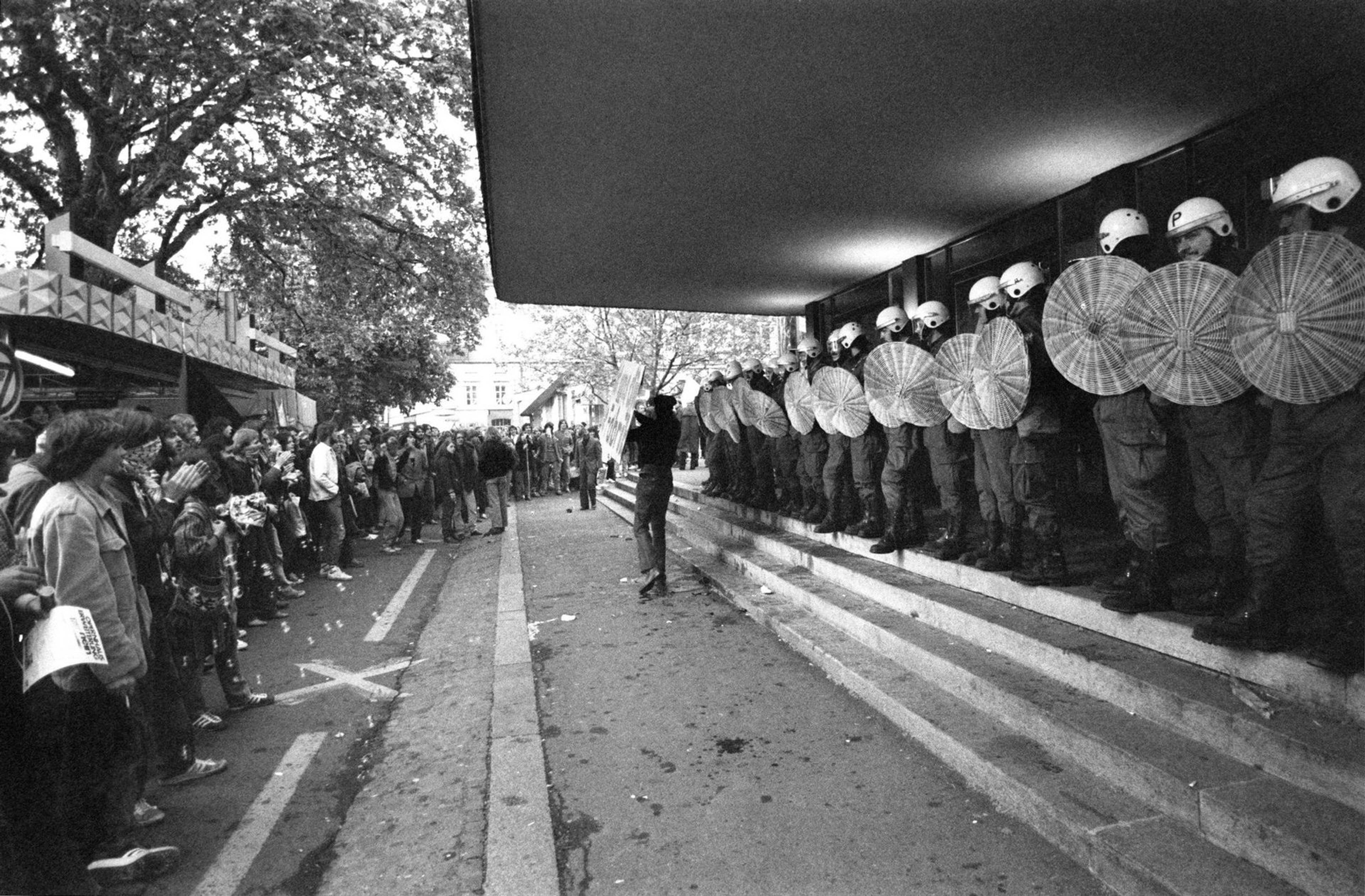 Demonstration Zurich Opera House, May 1980