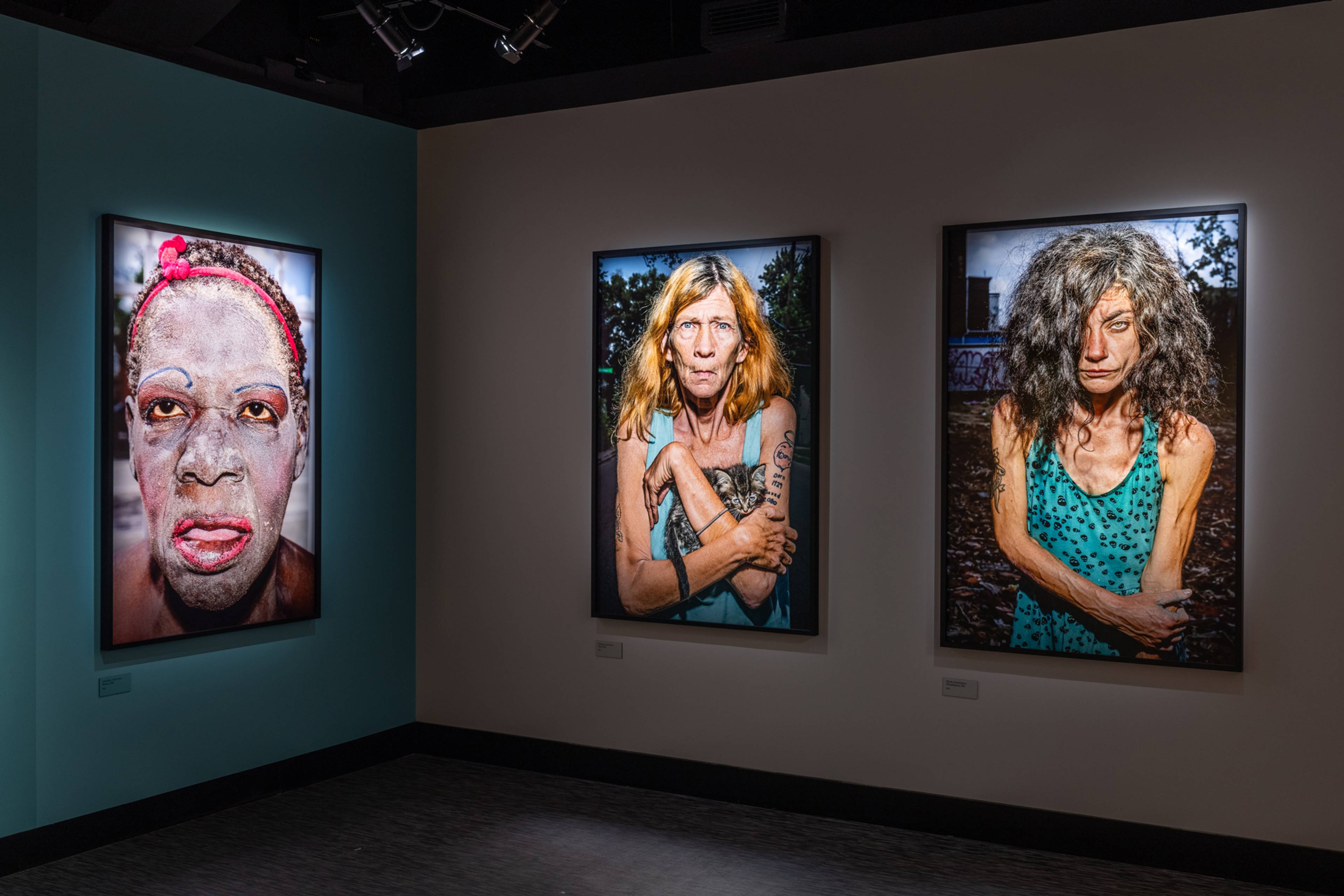 View of Bruce Gilden, “Why These?” Fotografiska Berlin, 2026