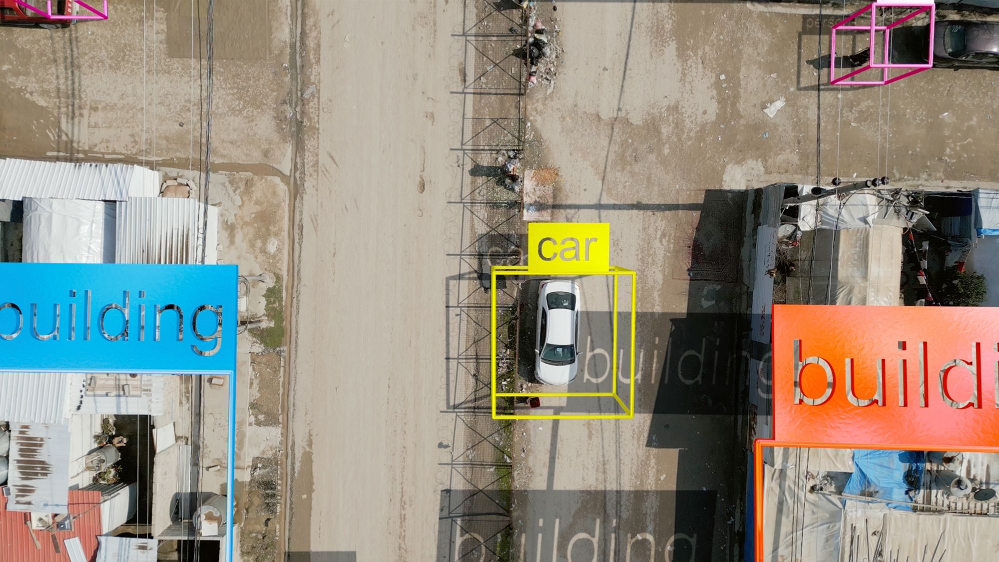 Still from Hito Steyerl, Mechanical Kurds, 2025, 13 min