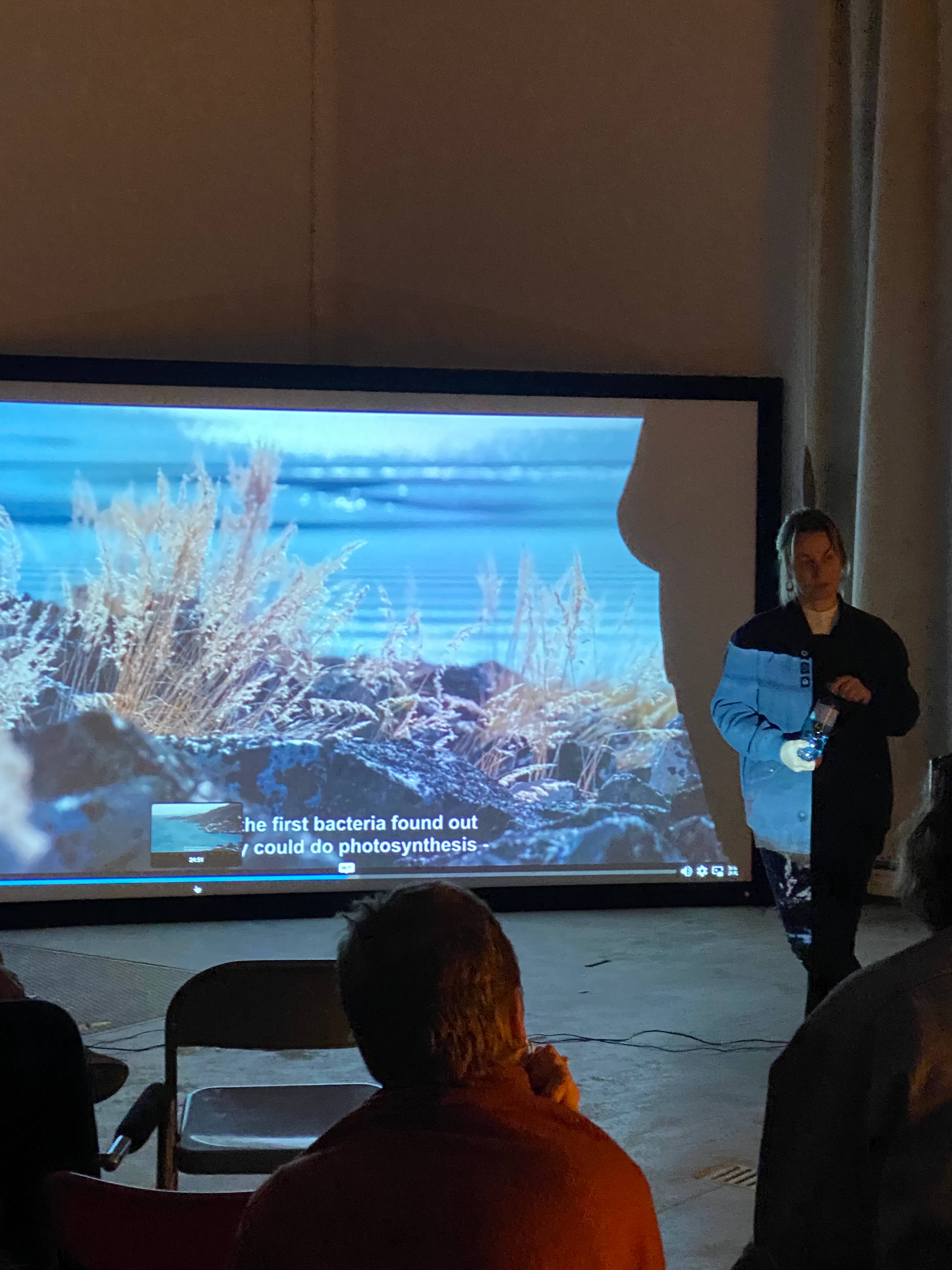 Screening of Ivalo Frank’s film The Last Human during Mittwochsbar at the Kunstakademie Karlsruhe 