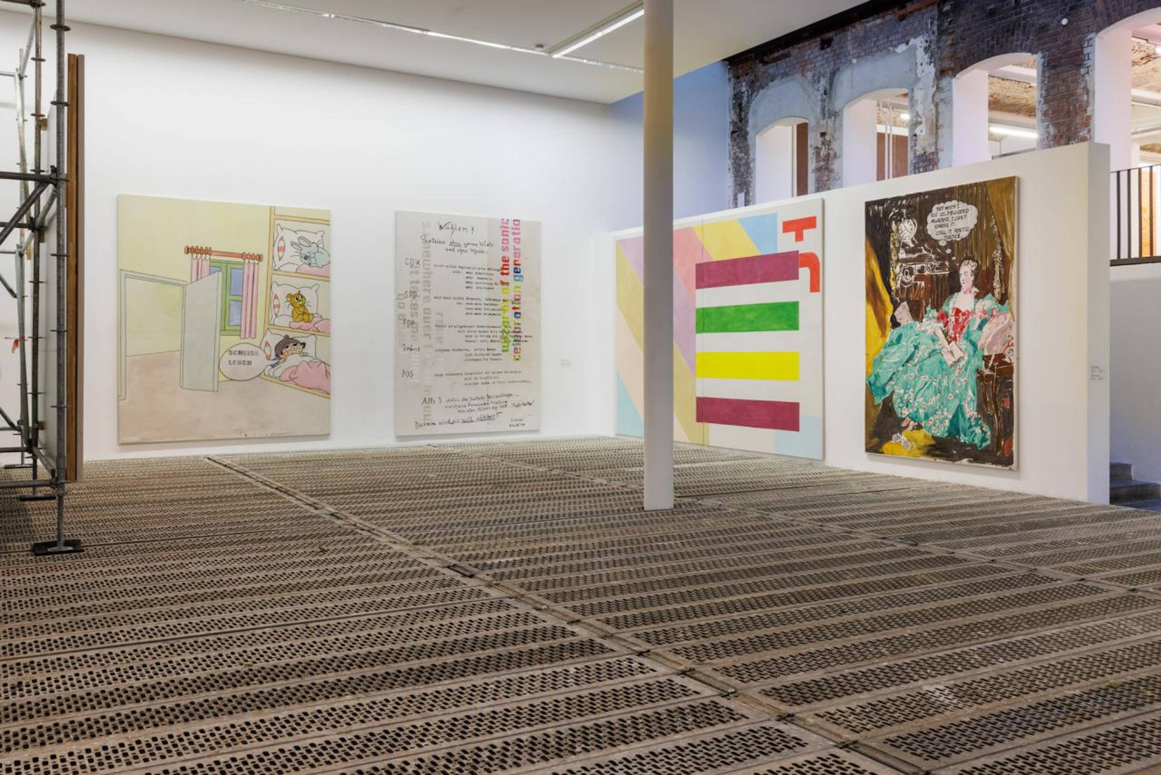 Views of “Michel Majerus – Early Works,” KW Institute for Contemporary Art, Berlin, 2022