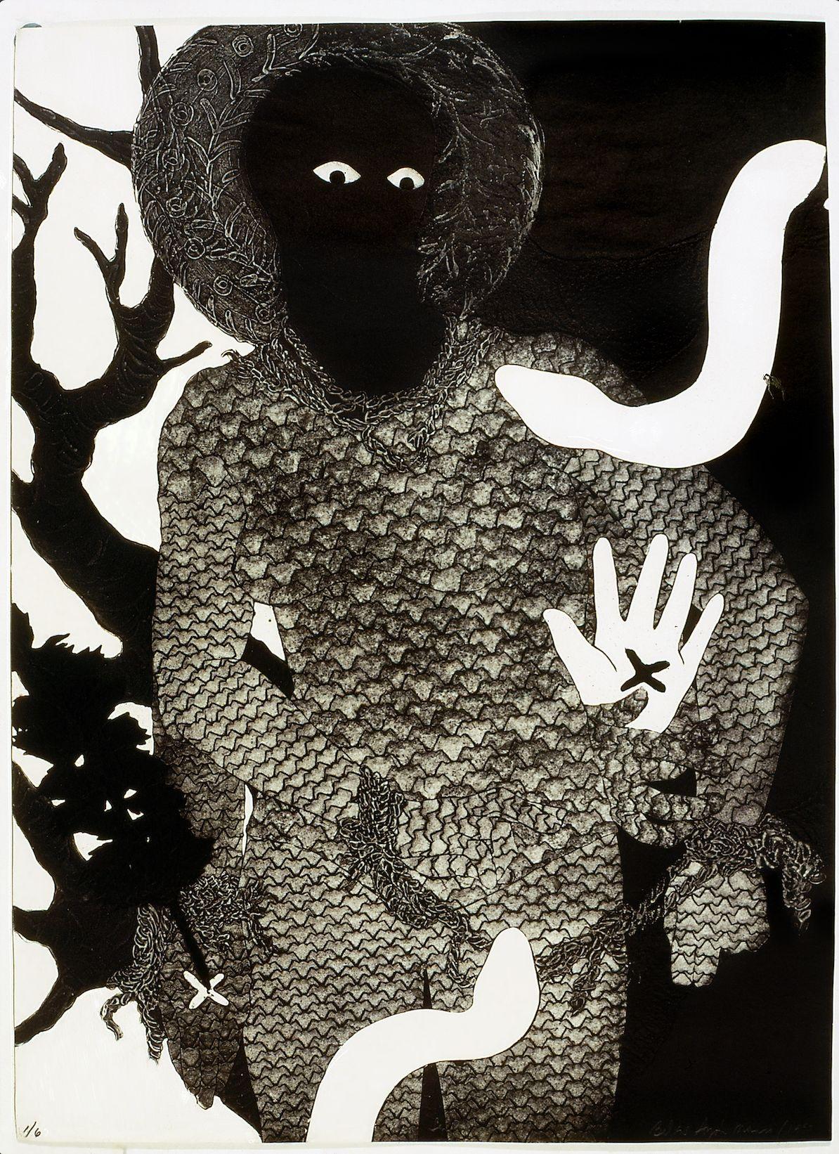 Belkis Ayón, La Sentencia, 1993. Belkis Ayón Estate