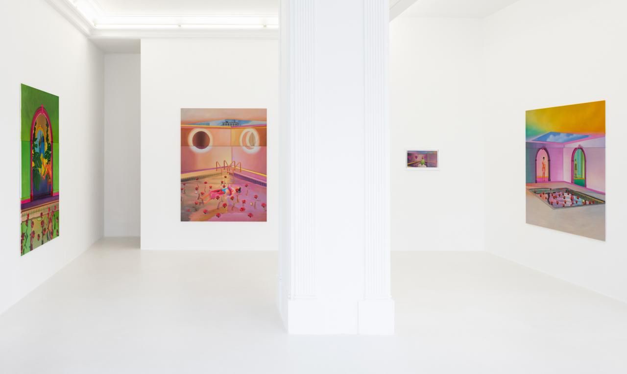 View of Mak2, “Love Pool,” Peres Projects, Berlin, 2023