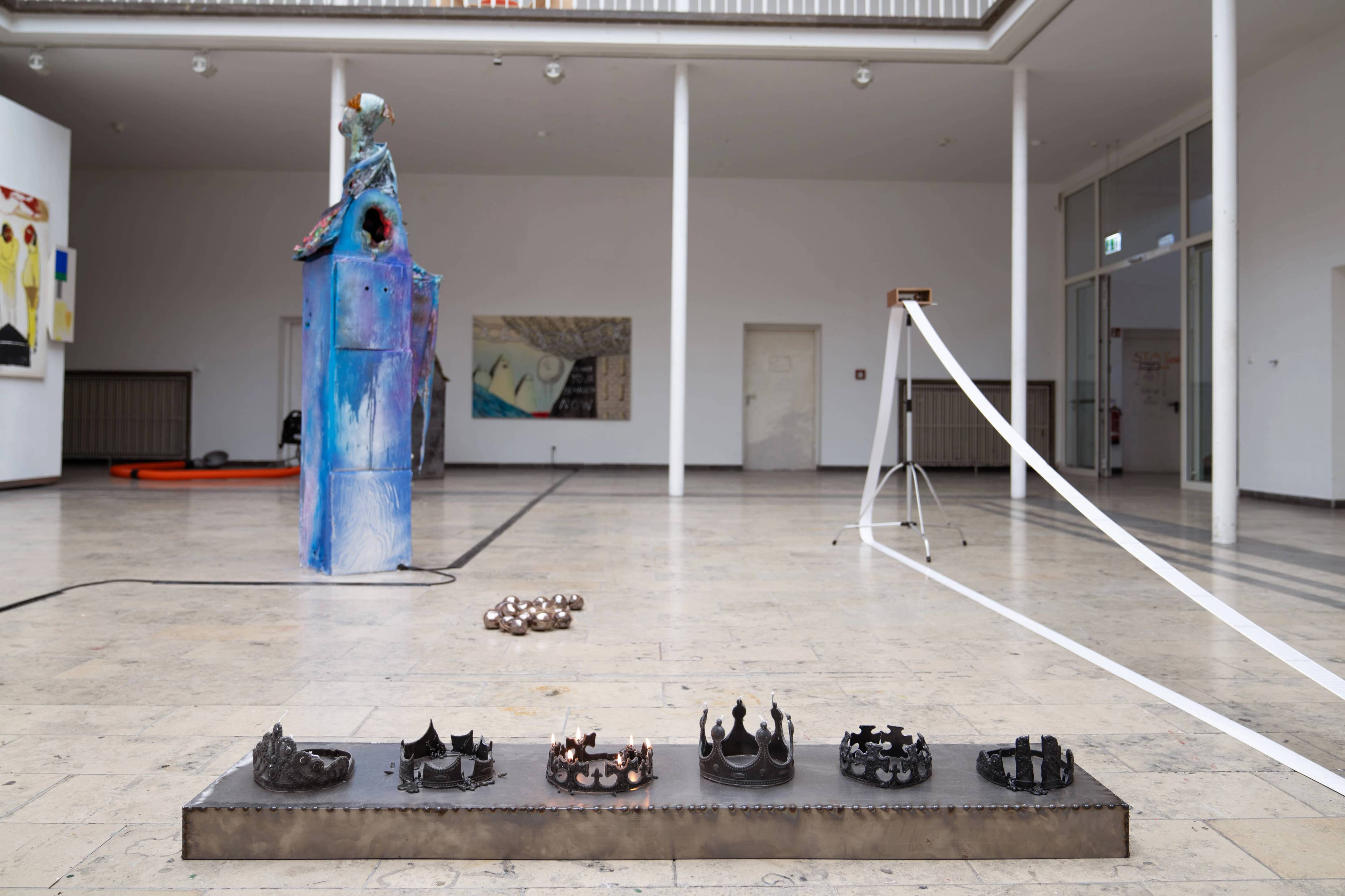 View of Exhibition End-of-Year at Kunstakademie Karlsruhe, curated by Rita Vitorelli, Christian Kobald & Franz Ackermann