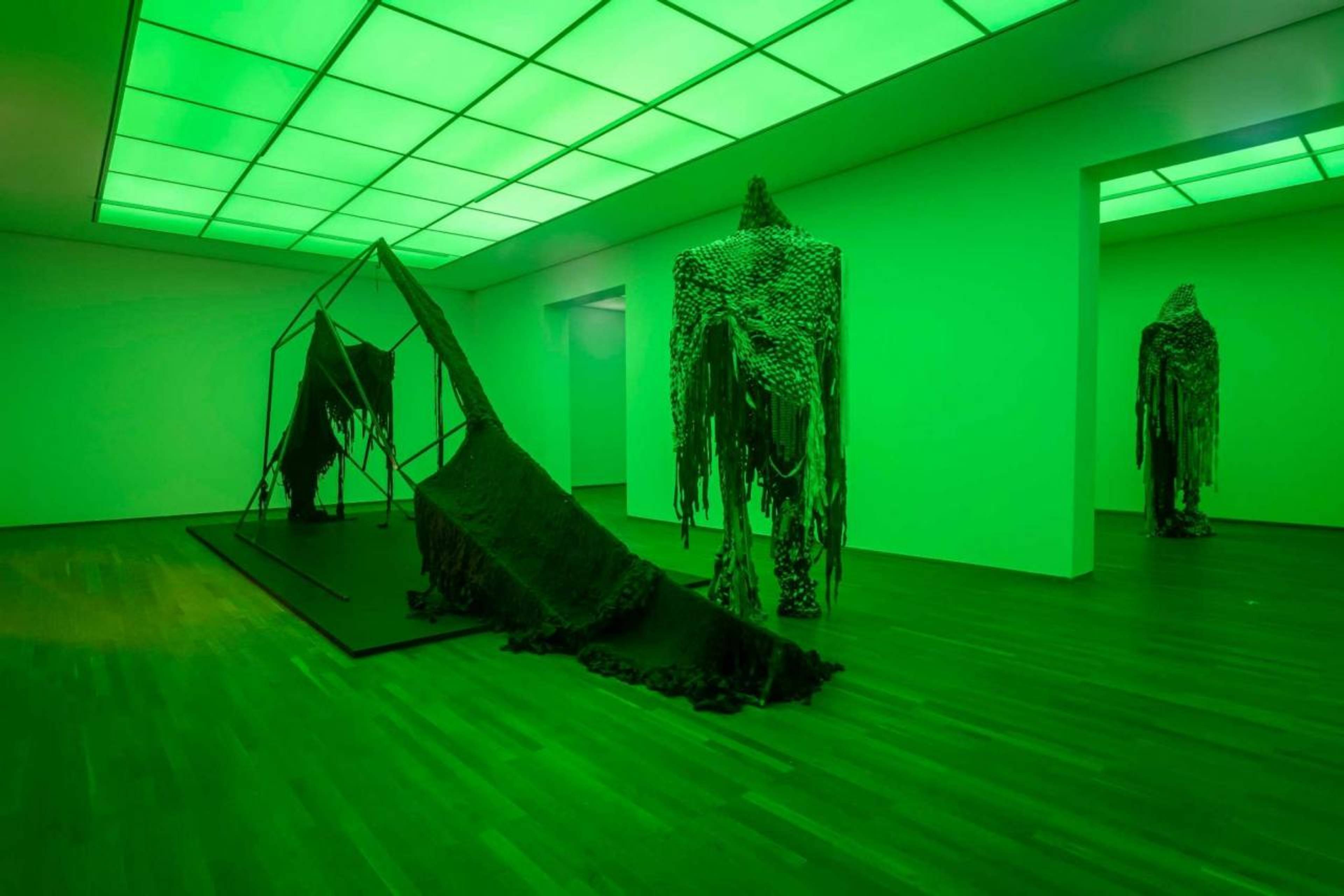 Installation view from Sandra Mujinga, &quot;Preis der Nationalgalerie 2021&quot; at Hamburger Bahnhof, Berlin.