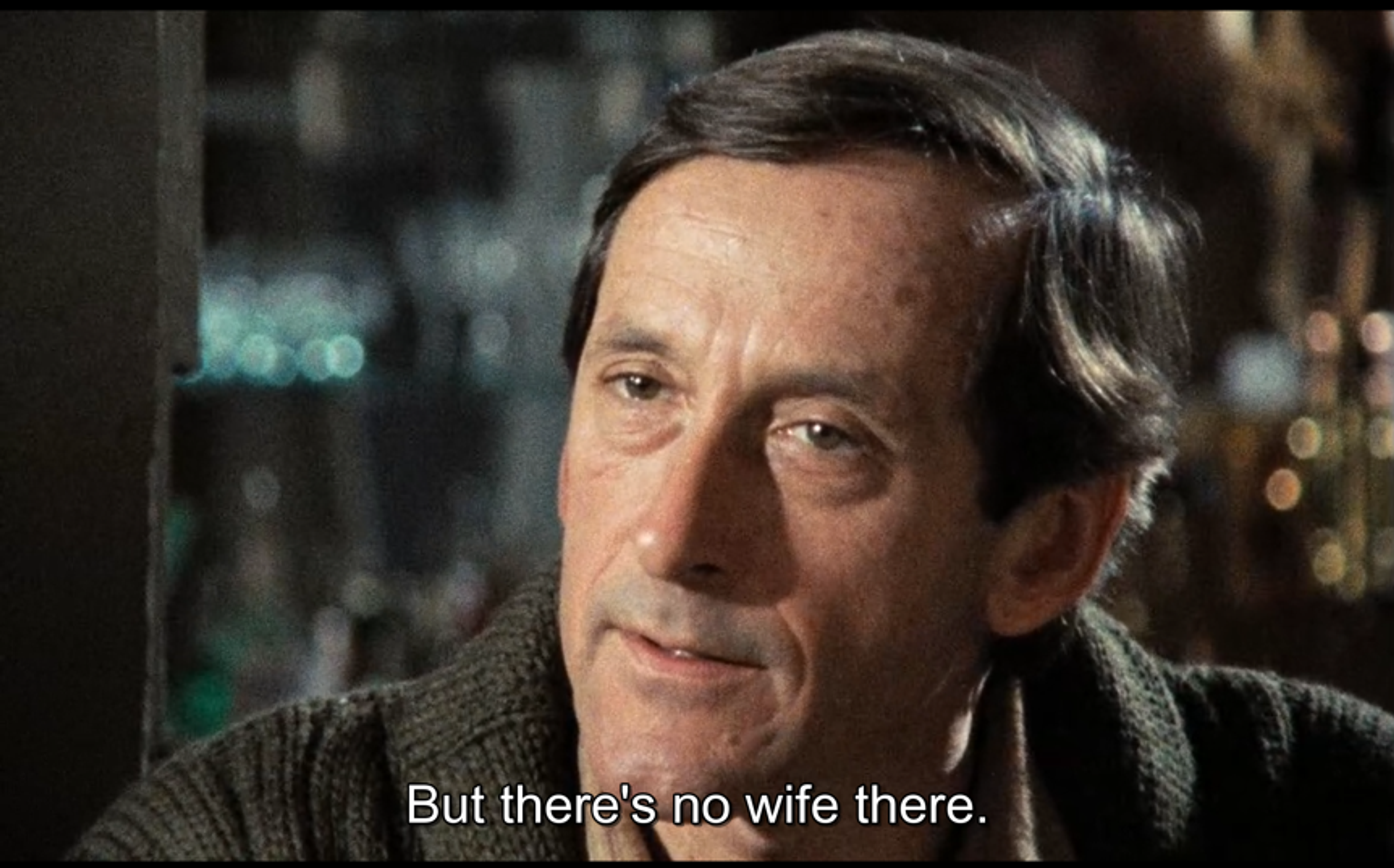 Still from My Dinner With Andre, 1981, 110 min.