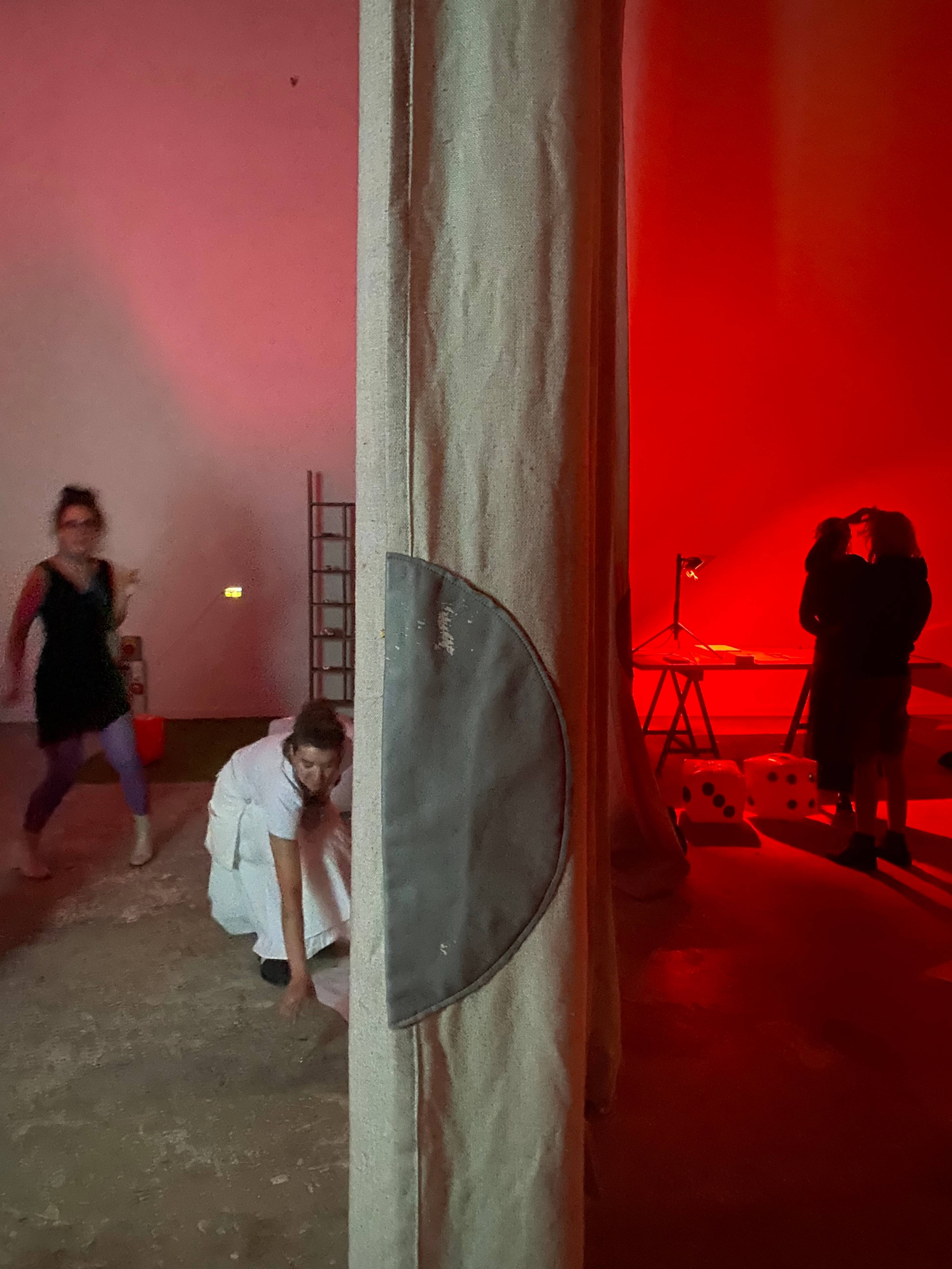 View of “Multisensory Dreams: Luminous Domes and Vibrant Phantoms”, Kunstakademie Karlsruhe, 2024