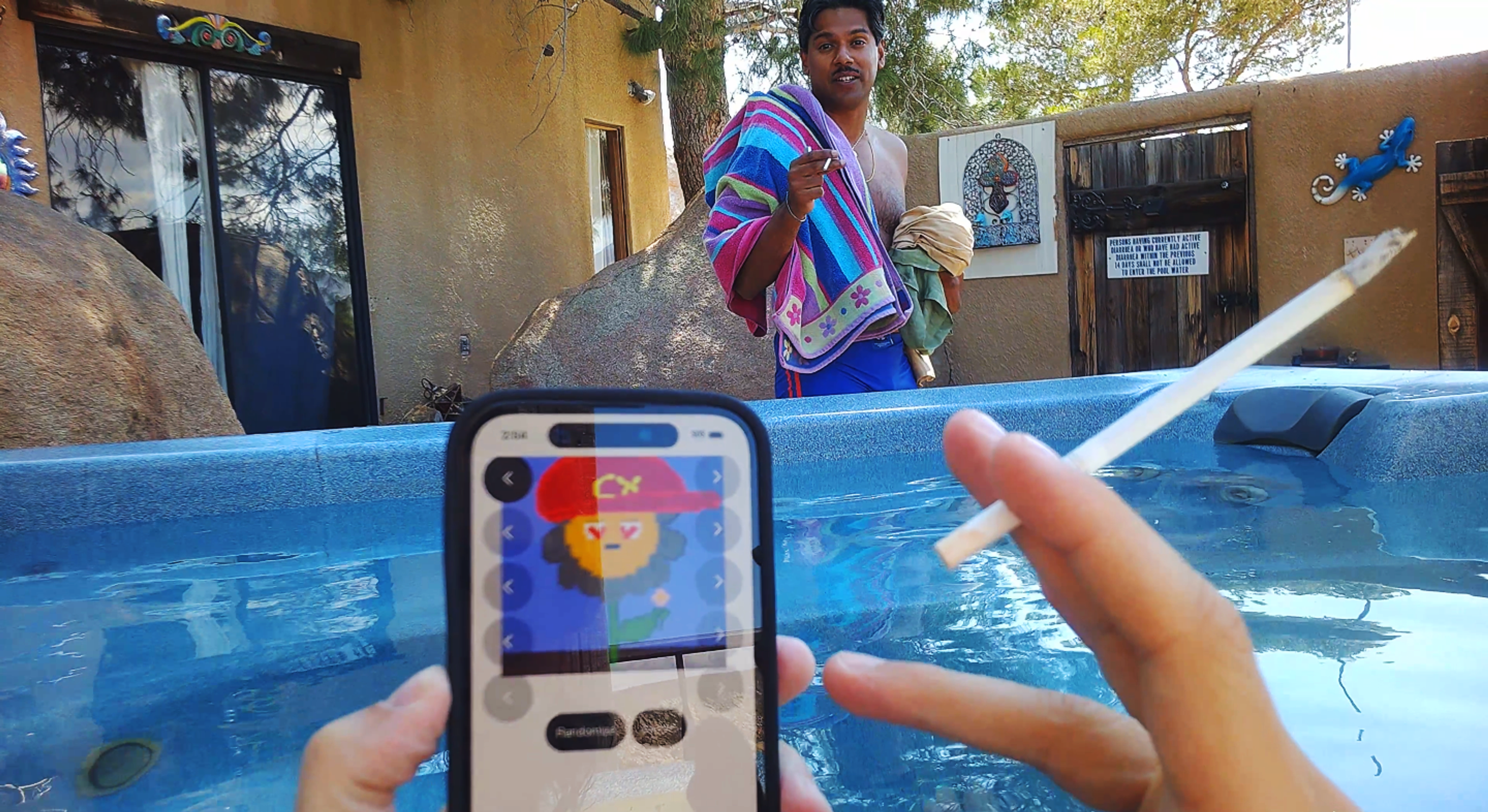 Still from The Code, 2024, dir. by Eugene Kotlyarenko