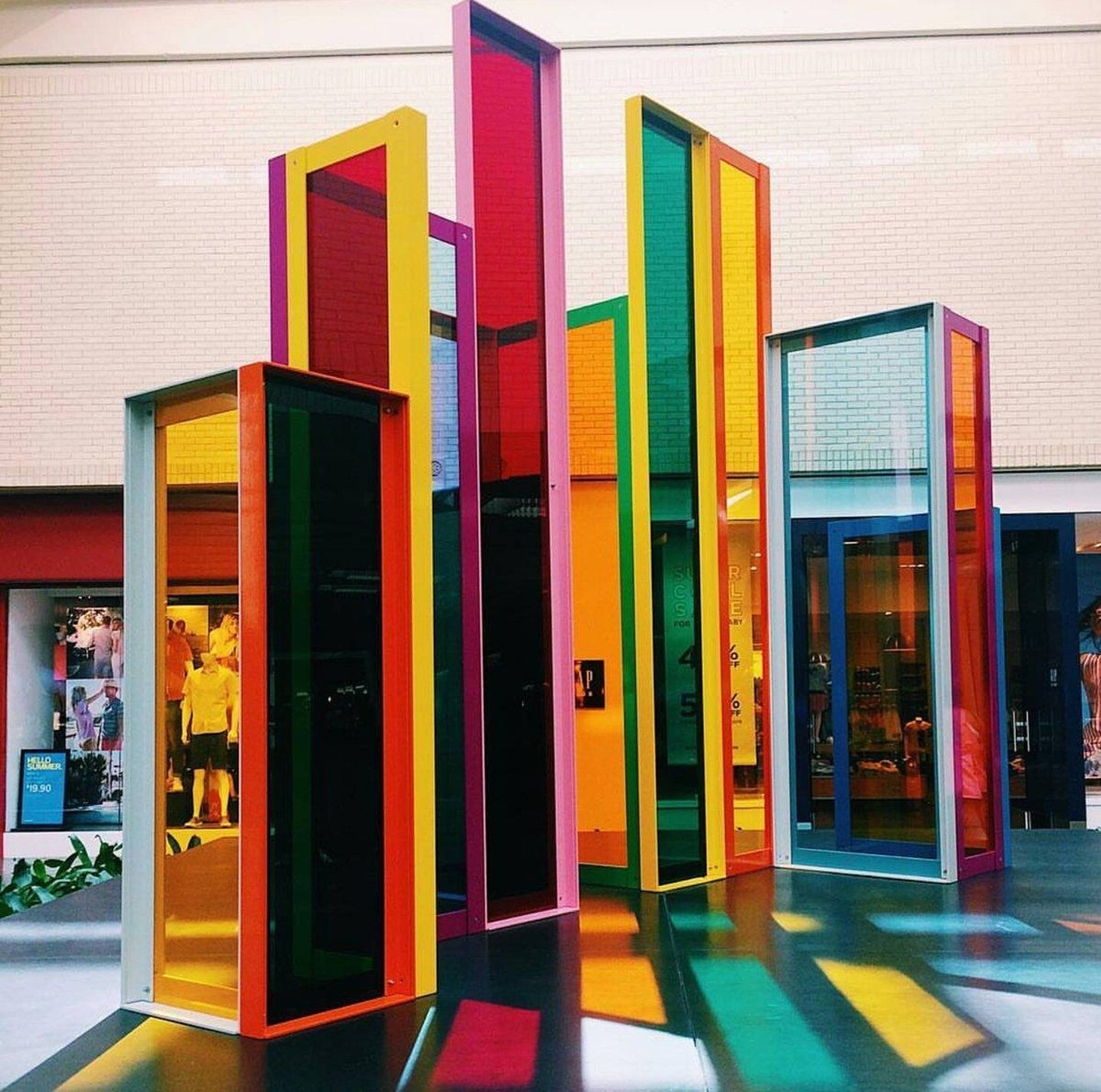 Liam Gillick Intermodal Elevation (2015) at NorthPark Center