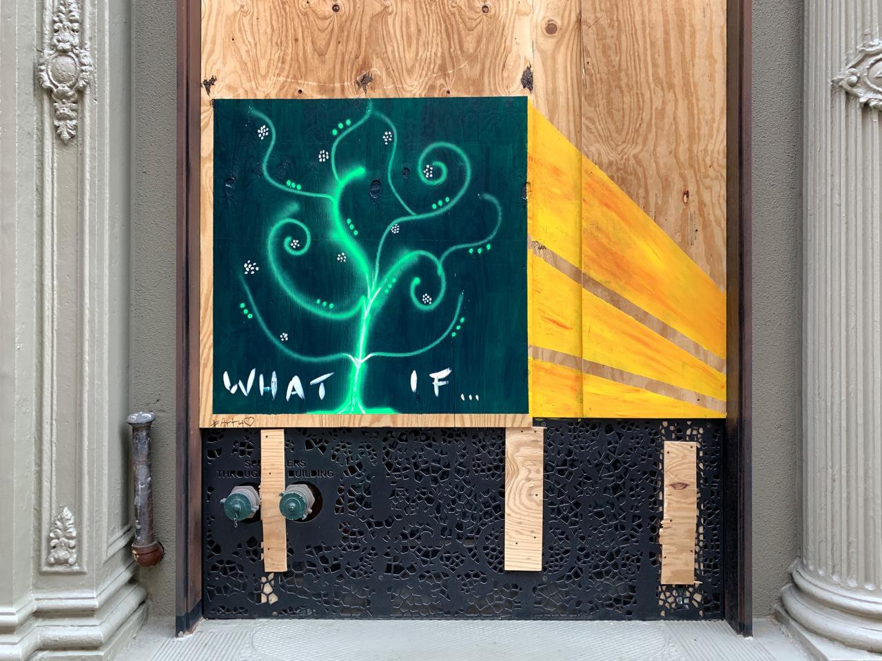 Street art, made during the BLM protests in the summer of 2020