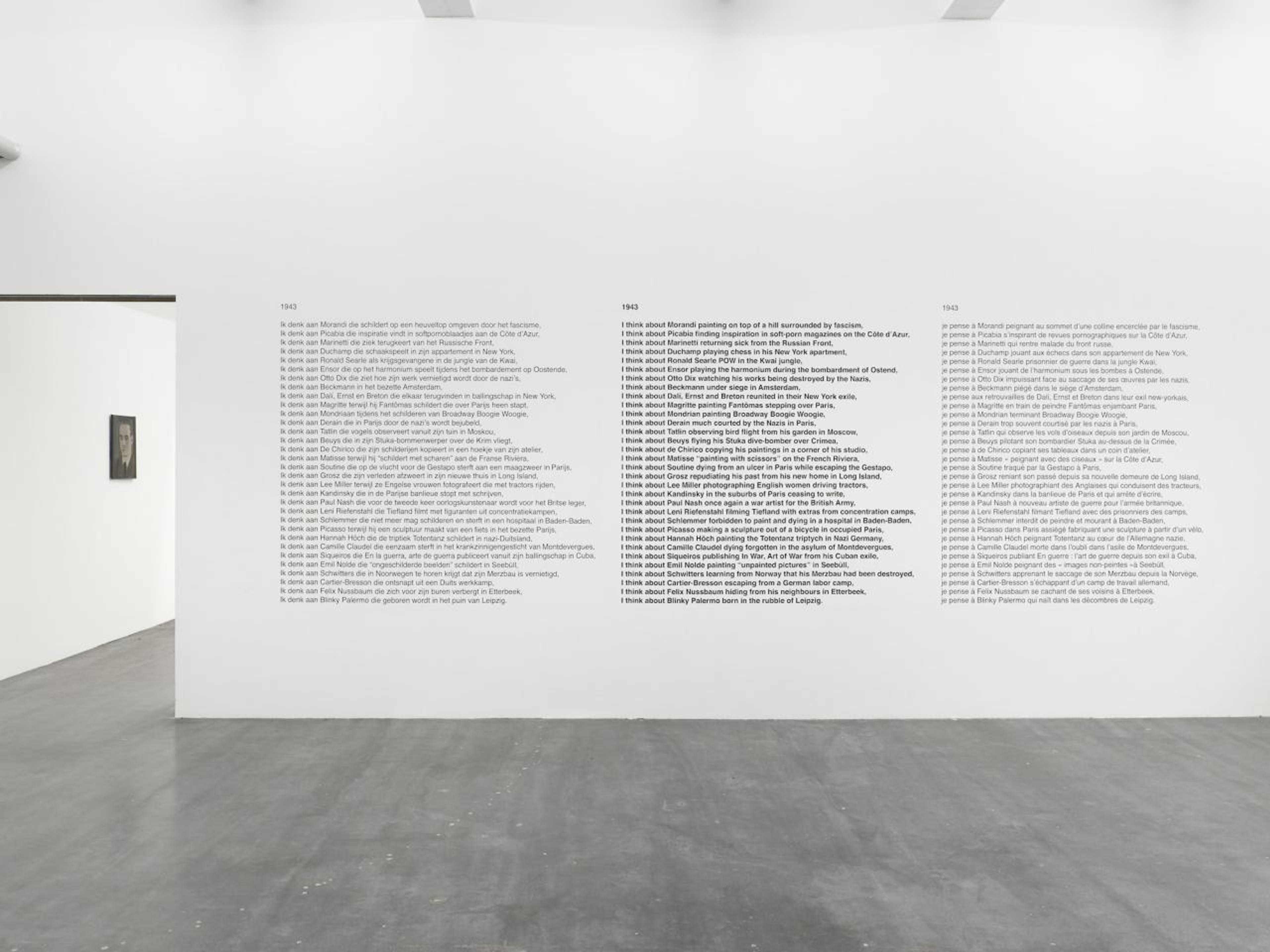 Francis Alÿs, installation view