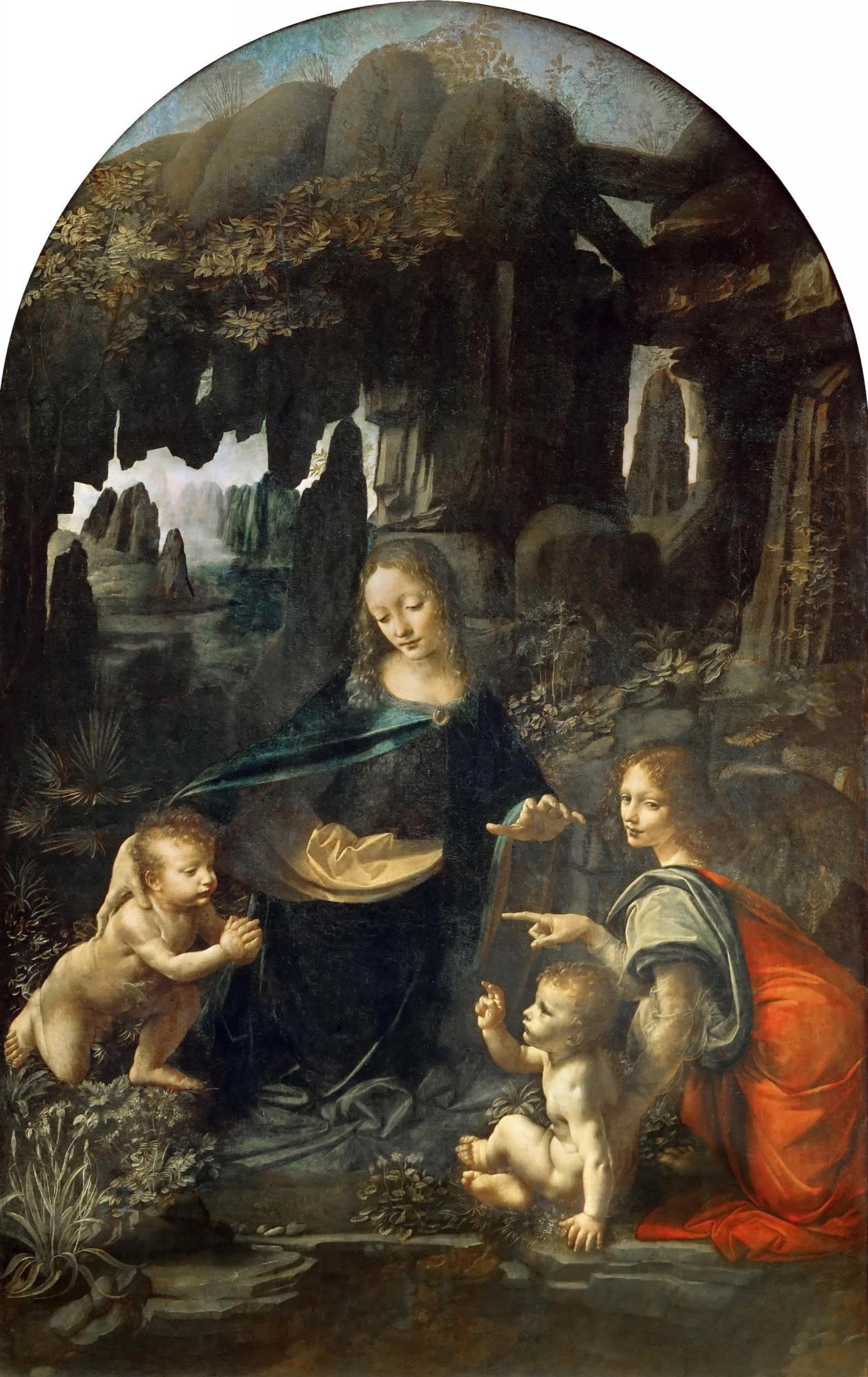 Leonardo da Vinci, Virgin on the Rocks (Paris version), 1483–8