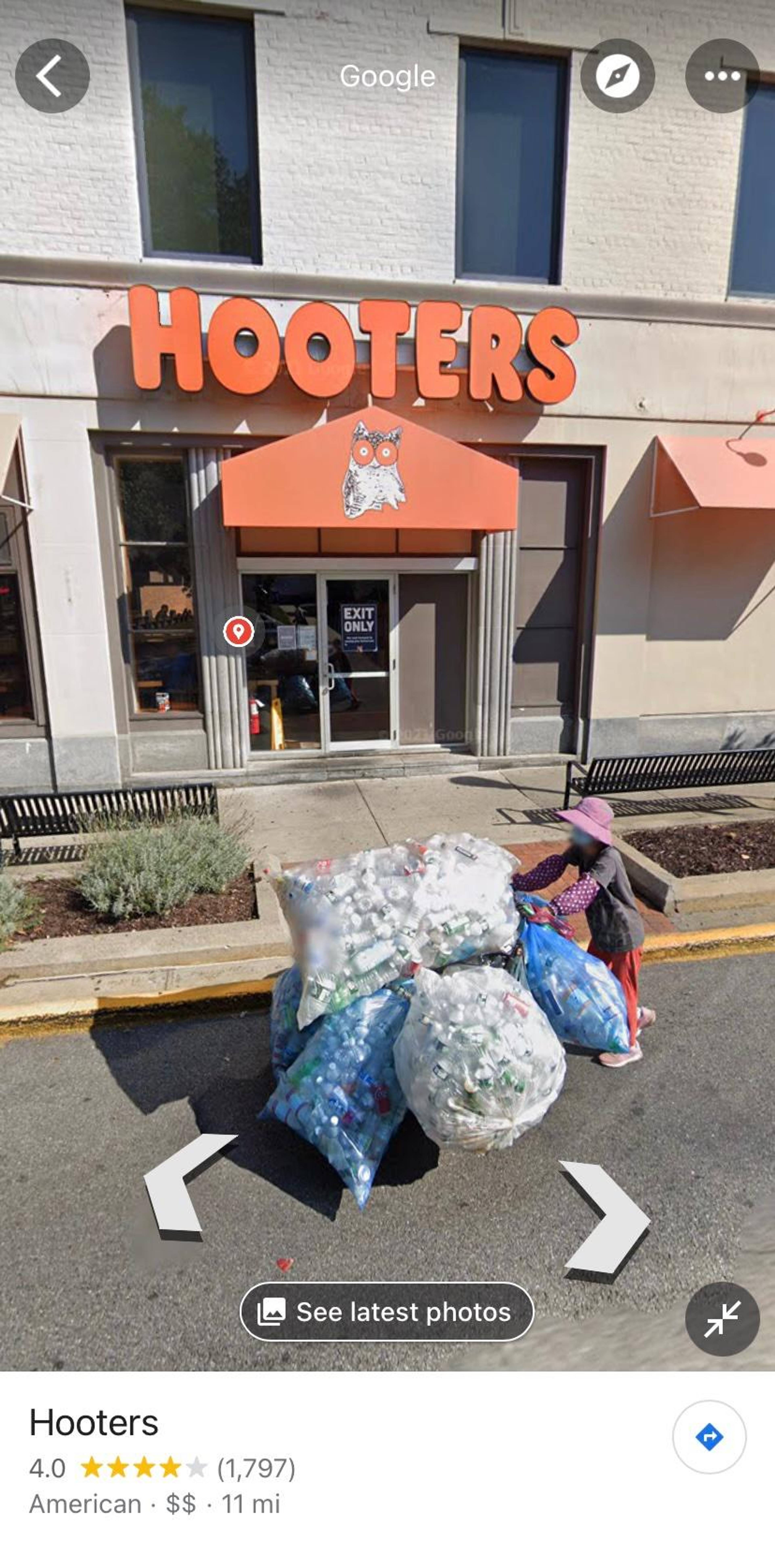 Google Maps screenshot by author