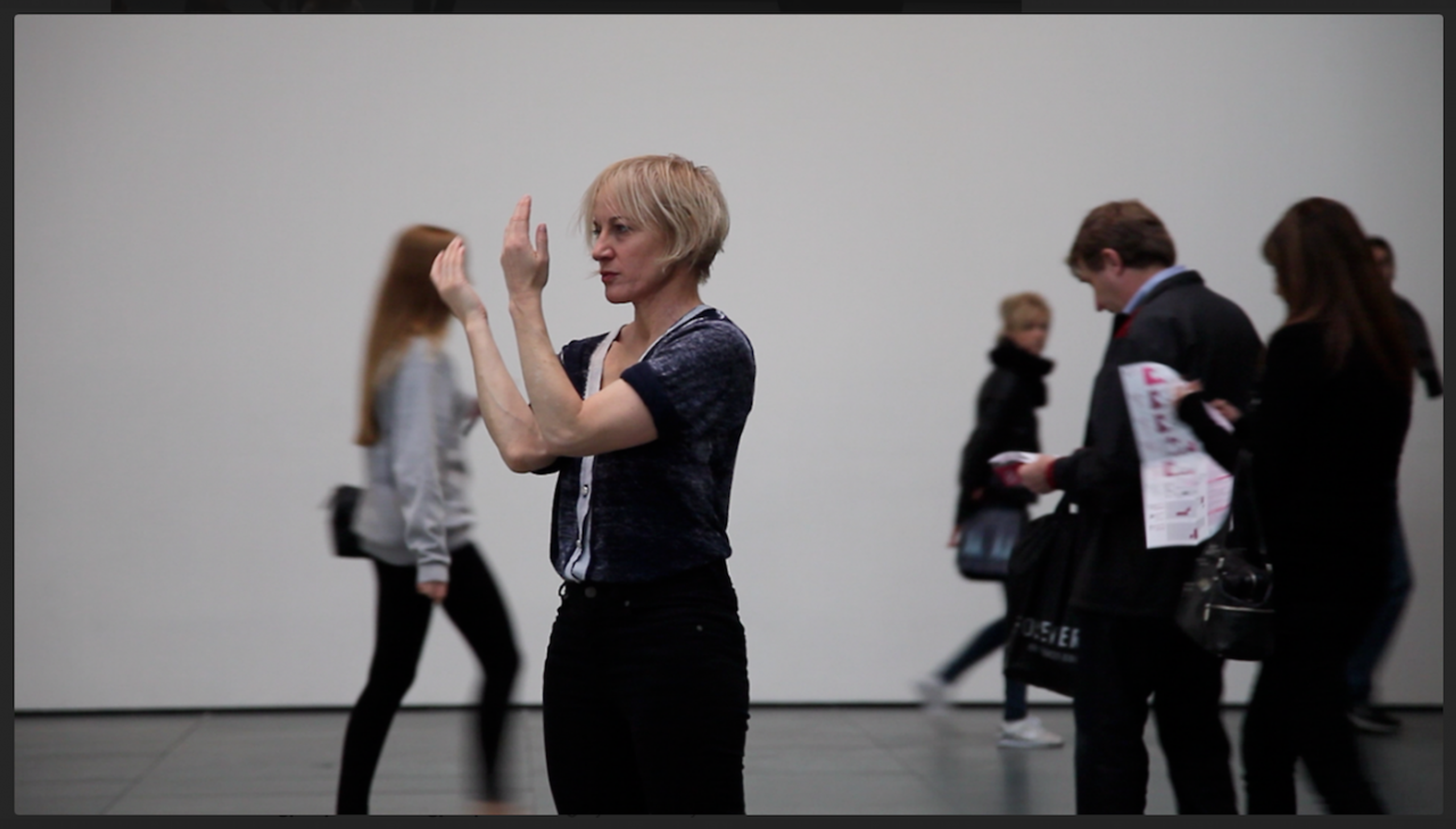 Meg Stuart performing at MoMA (2013) &copy; Cesar Vayssie
