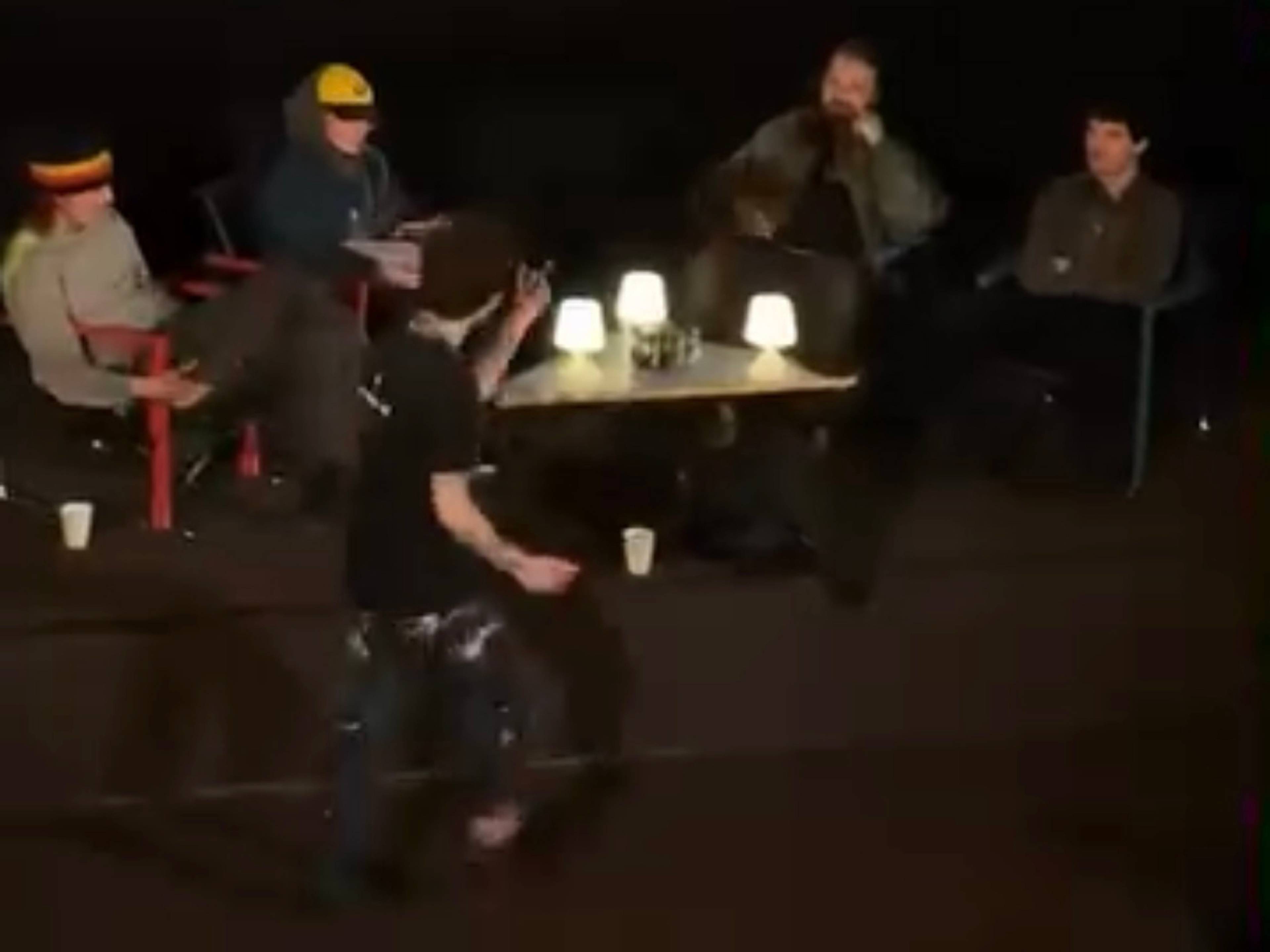 The Helsinki heckler, sanctioned screenshot of unsanctioned video capture