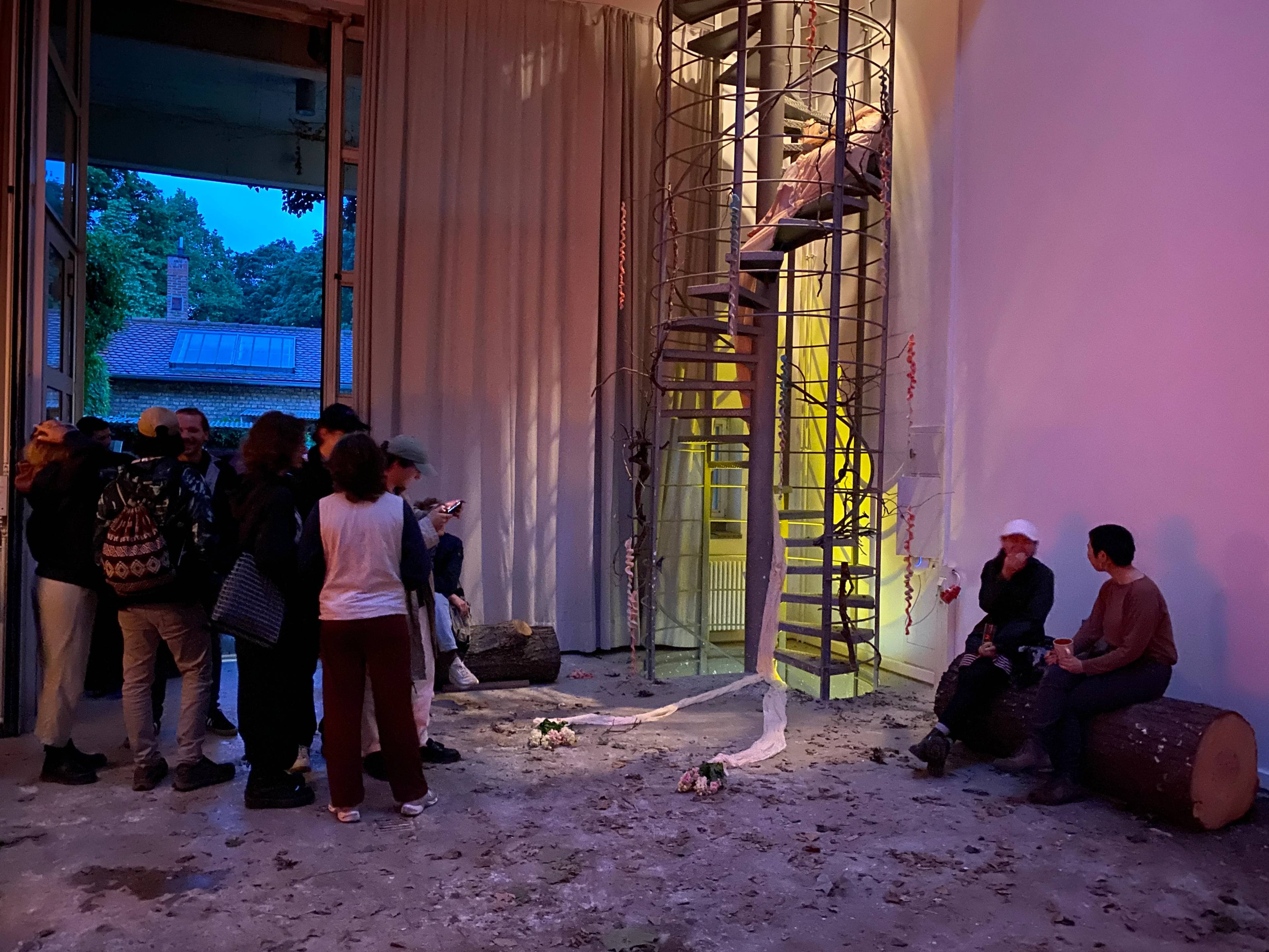 View of “Mittwochsbar V” at Kunstakademie Karlsruhe, 2024