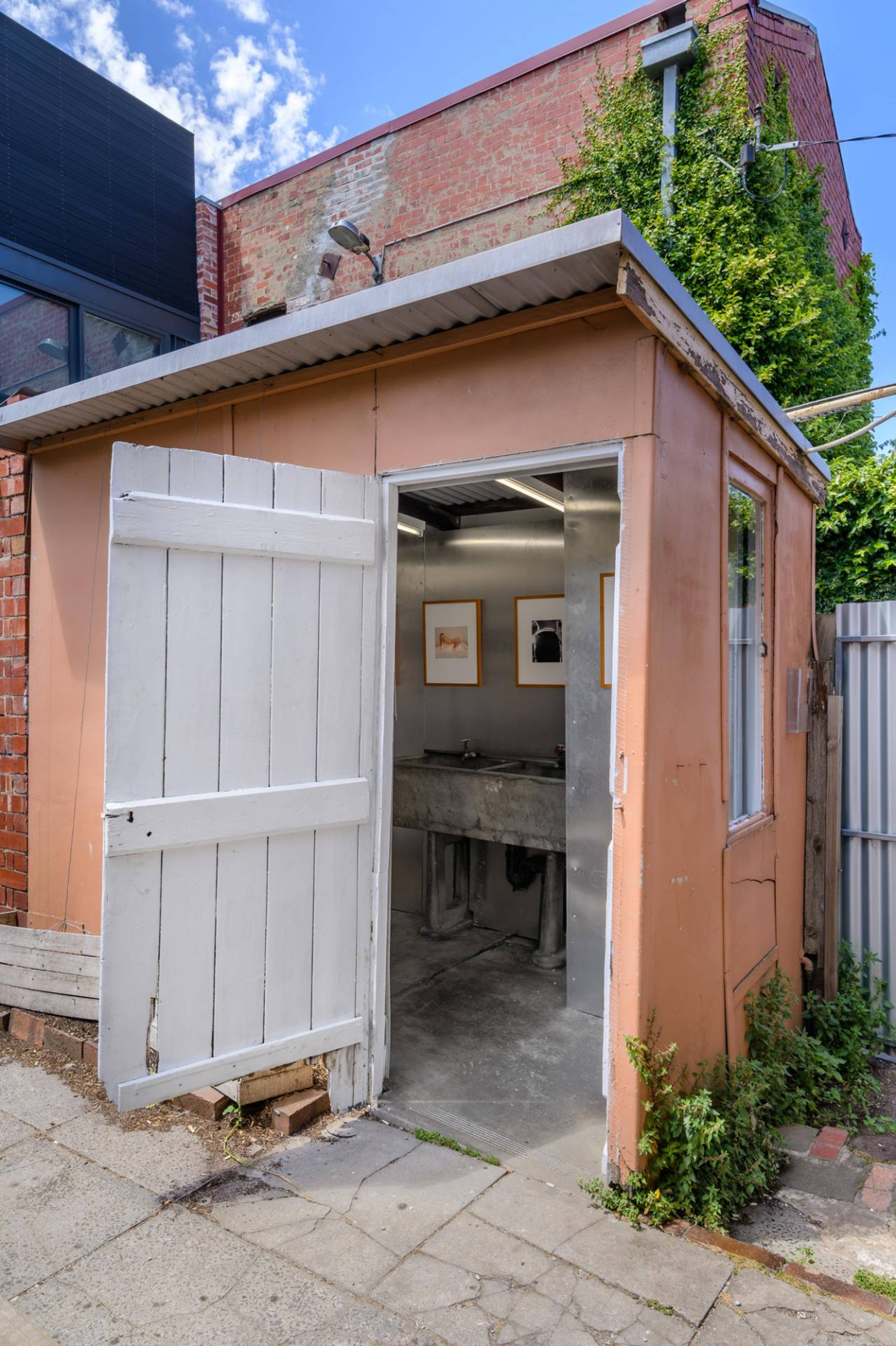 Outside Asbestos. Photo: Josh Krum and Aden Miller