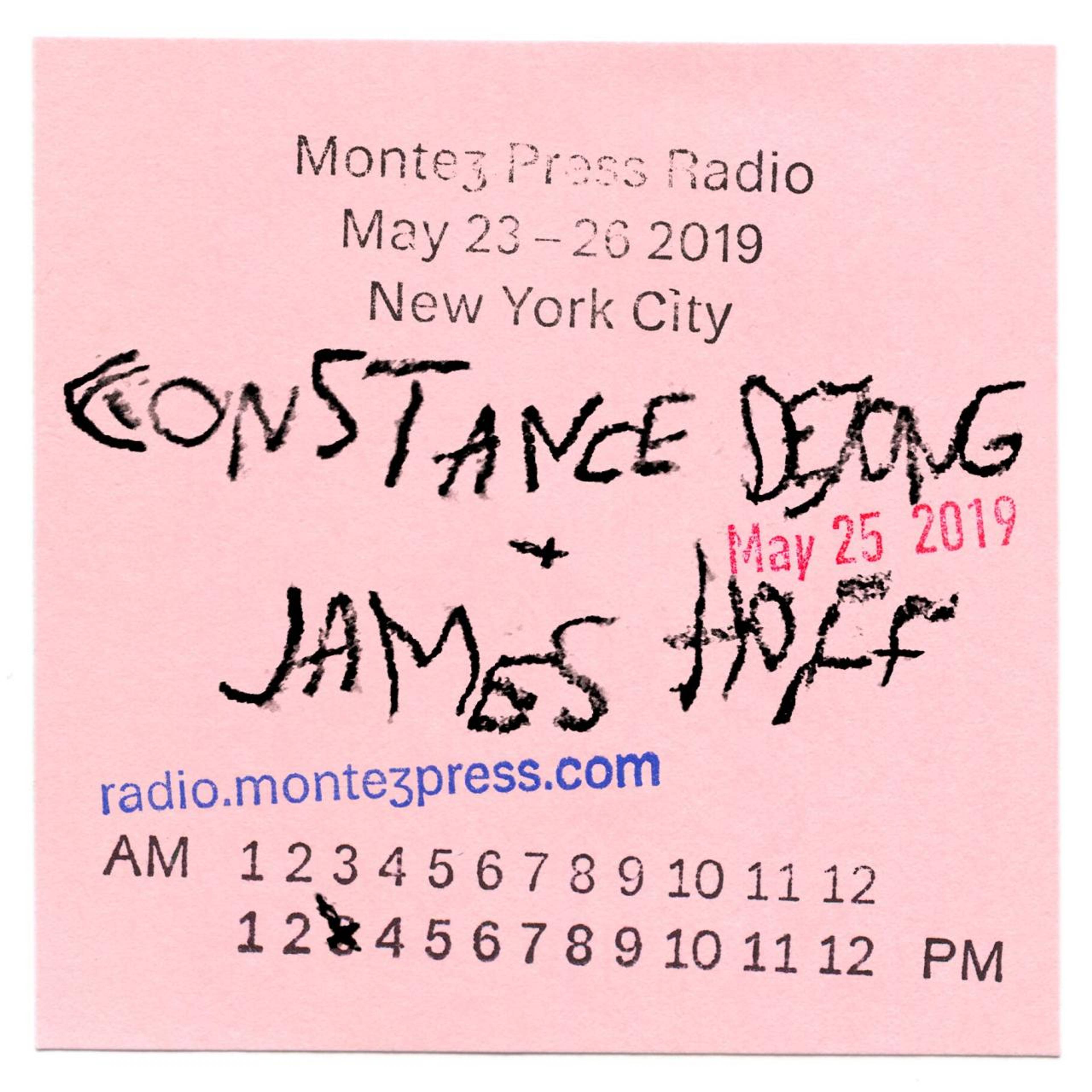 Flyer for Montez Press Radio