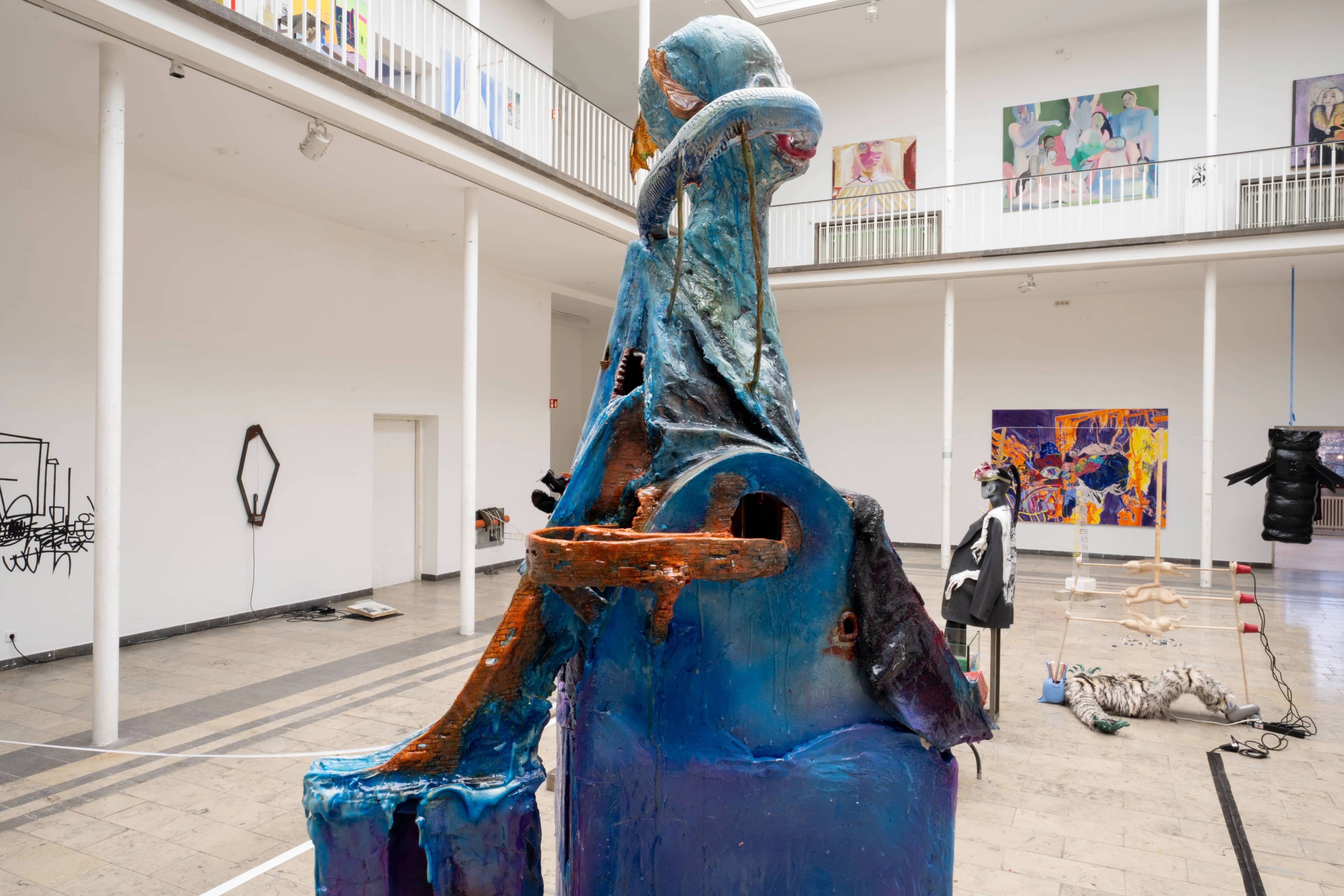 View of Exhibition End-of-Year at Kunstakademie Karlsruhe, curated by Rita Vitorelli, Christian Kobald & Franz Ackermann