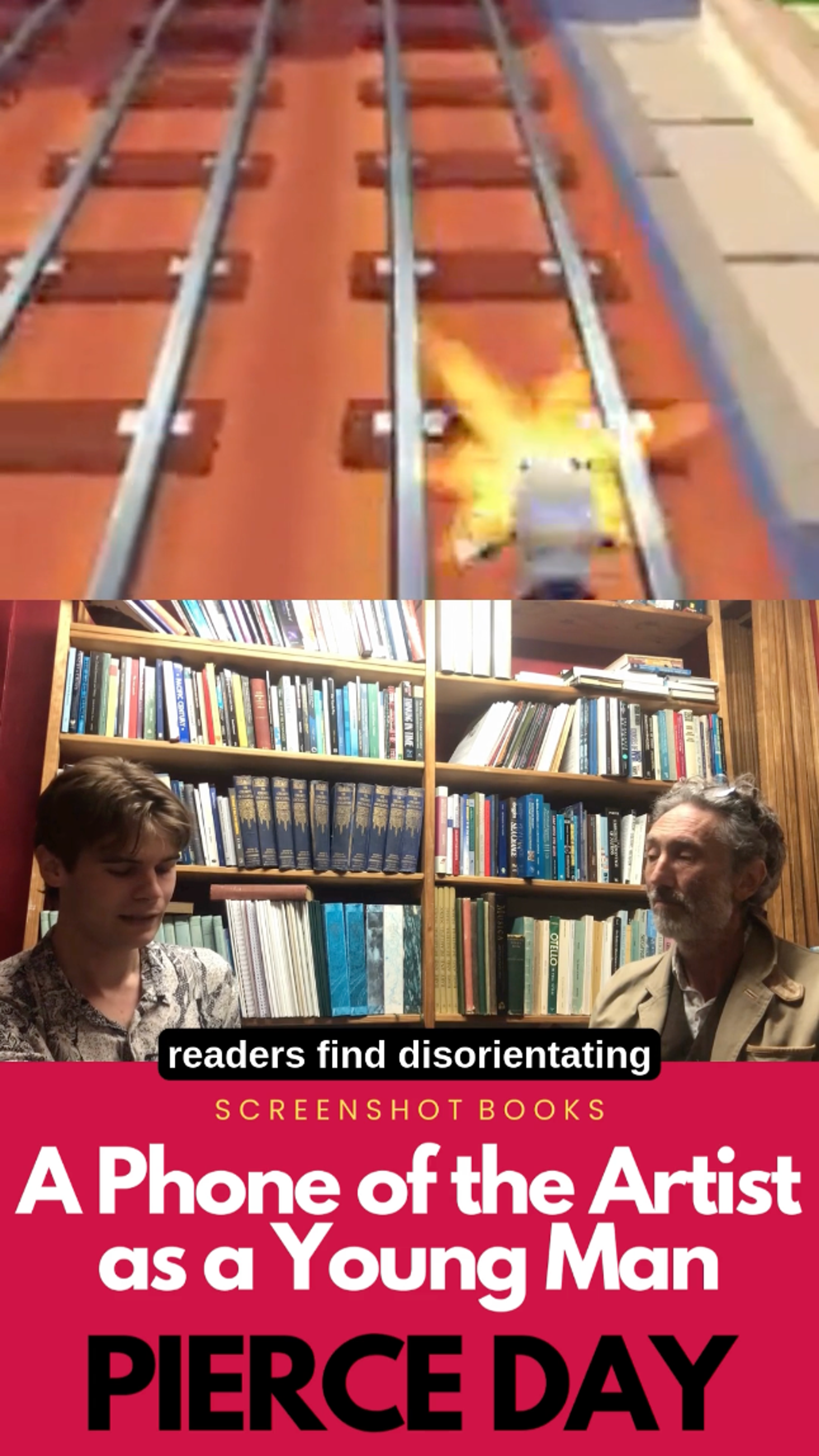 Instagram book presentation of Pierce Day’s A Phone of the Artist as a Young Man, 2024