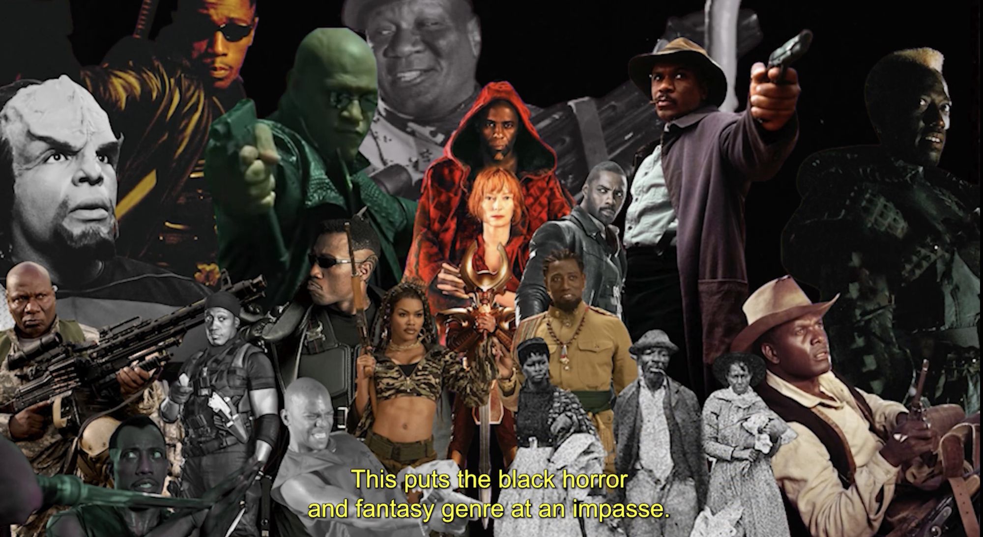 Still from Kandis Williams, A Travel Guide: Black Gothic in South Korean Horror, 2025