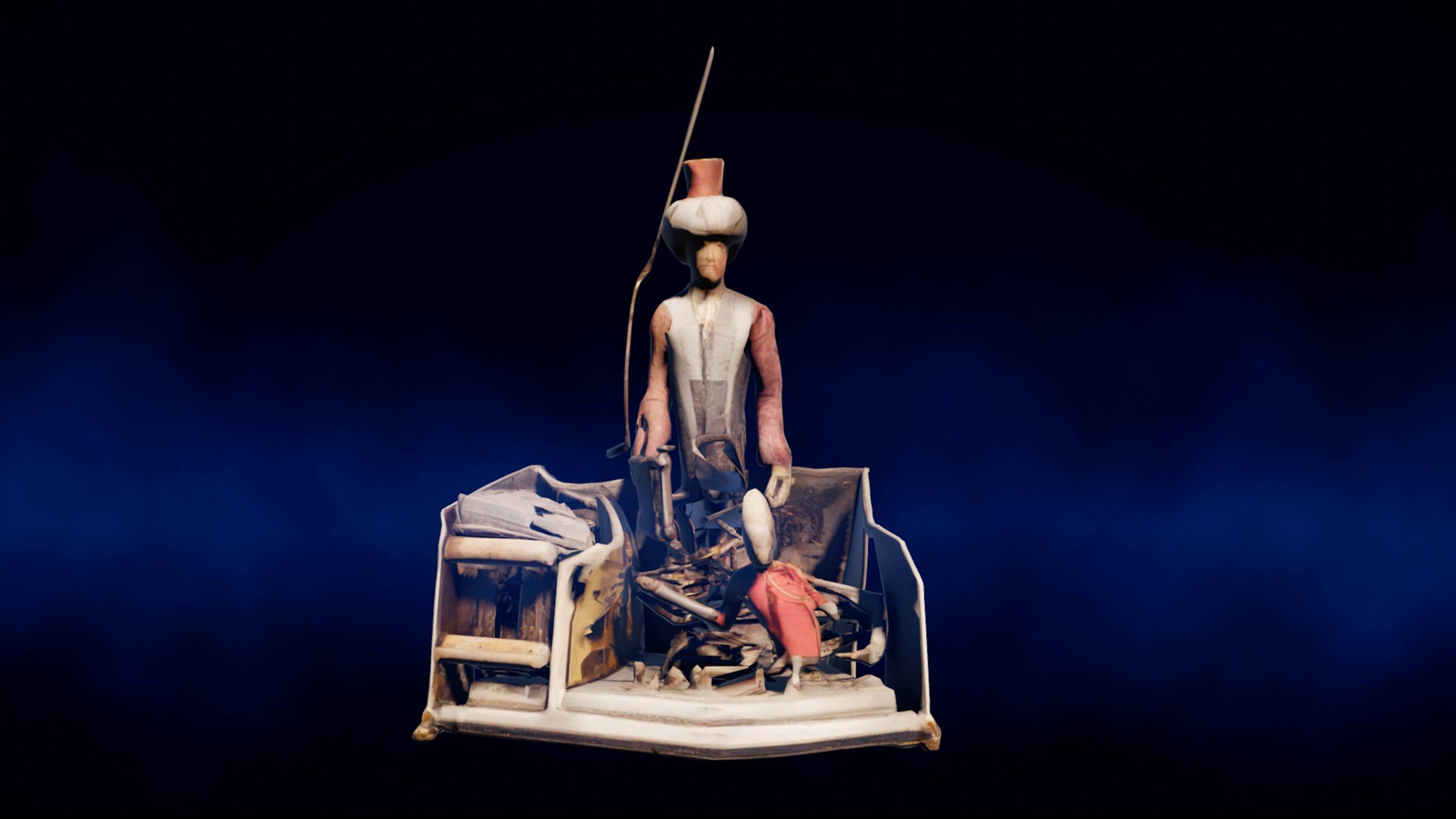 Still from Hito Steyerl, Mechanical Kurds, 2025, 13 min