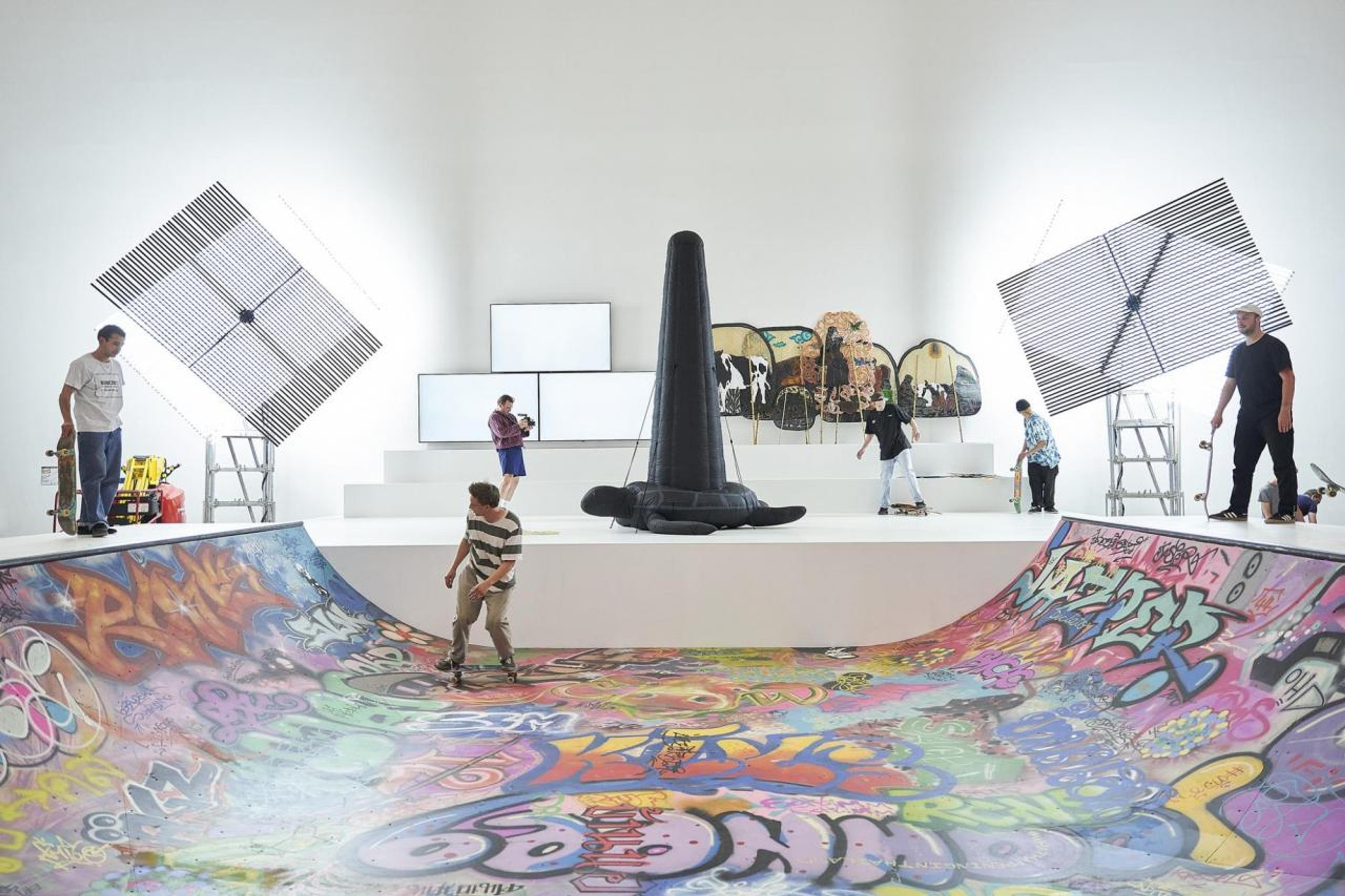 Baan Noorg Collaborative Arts and Culture, The Rituals of Things , 2022. Installation view, Fridericianum, 2022, Kassel. Photo: Nicolas Wefers