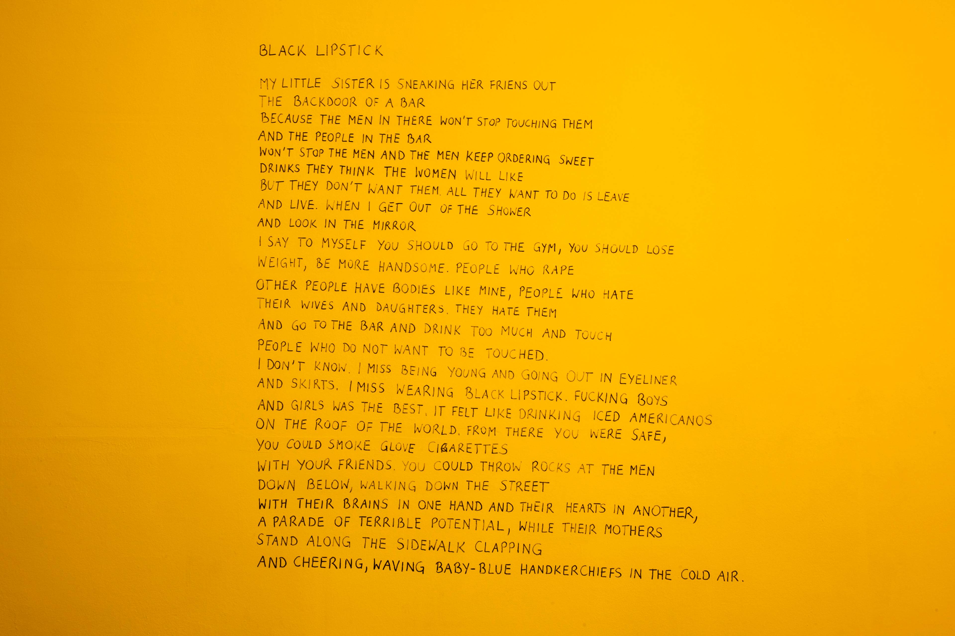 Matthew Dickman poem at Spike Berlin