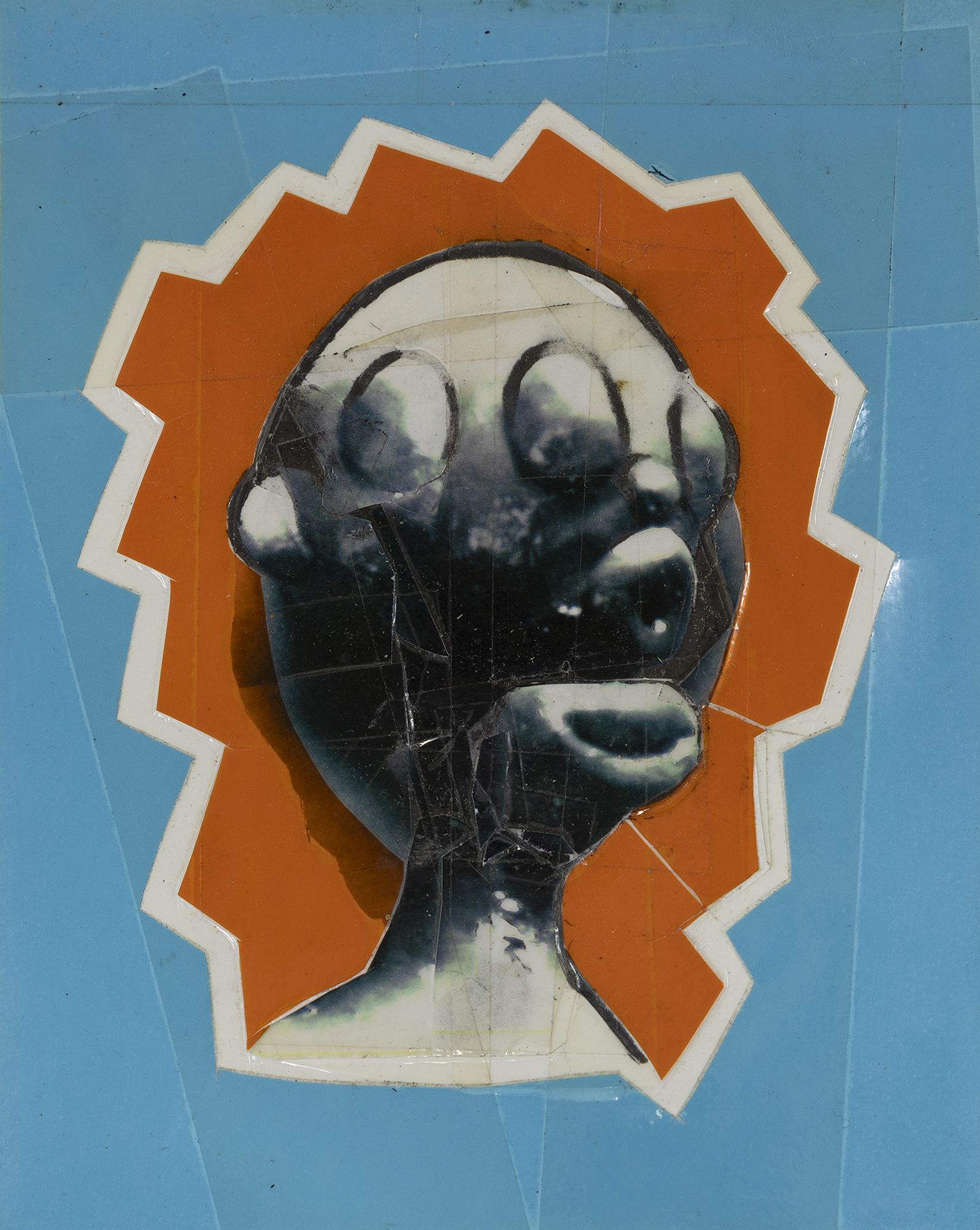 Untitled, n.d., paper collage and tape, 21 x 16.8 cm