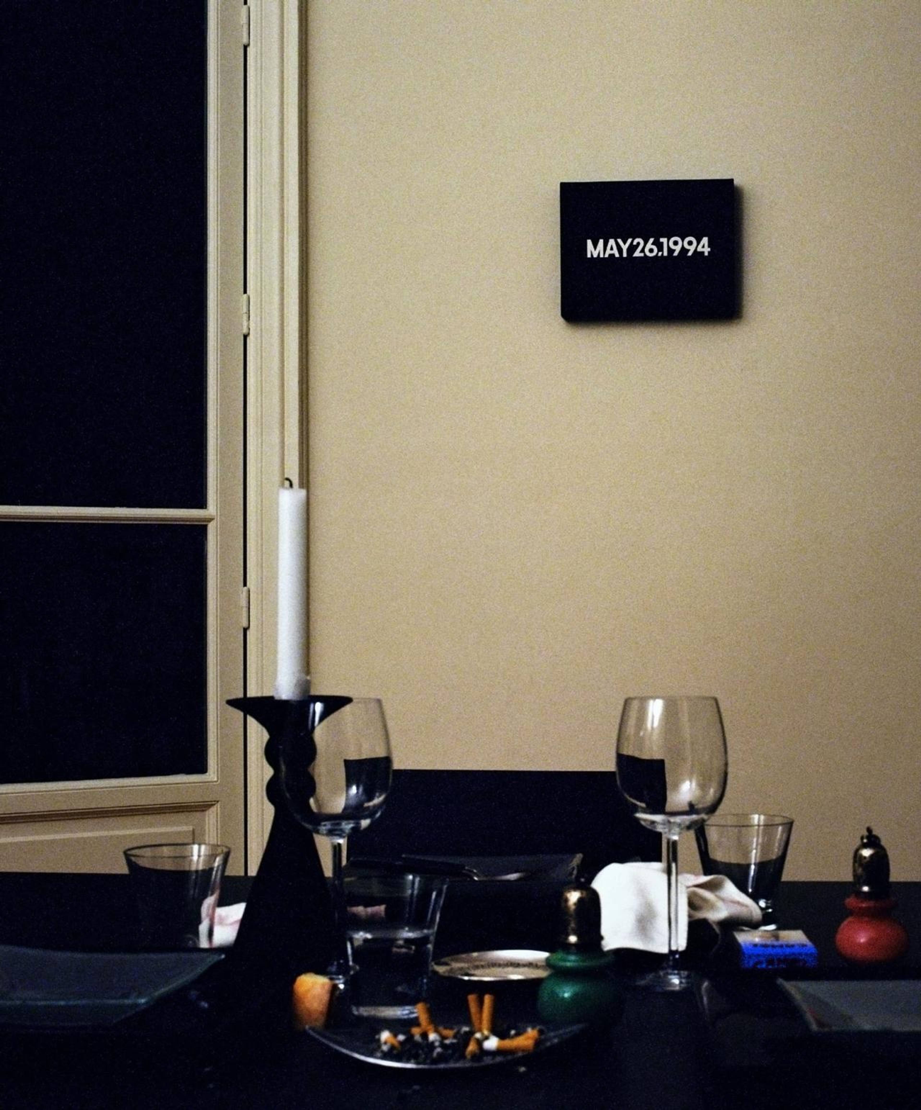 Louise Lawler, Still Life (Candle), 2003, silver dye bleach print on museum box, 33 x 27.5 cm