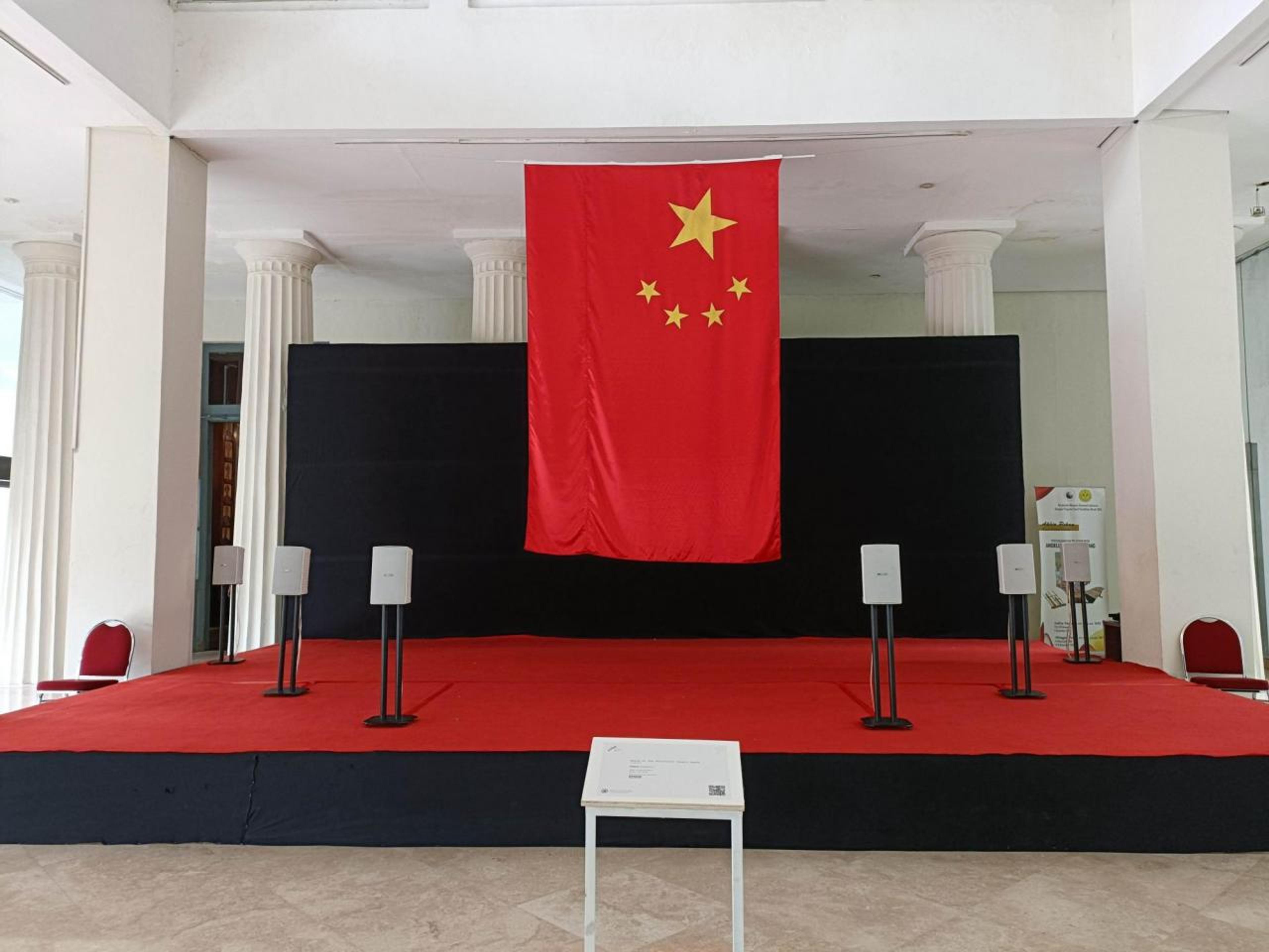 Song Ta, March of the Volunteers Songta Remix  (2019). Installation view from the 2021 Jakarta Biennale. Courtesy: Jakarta Biennale