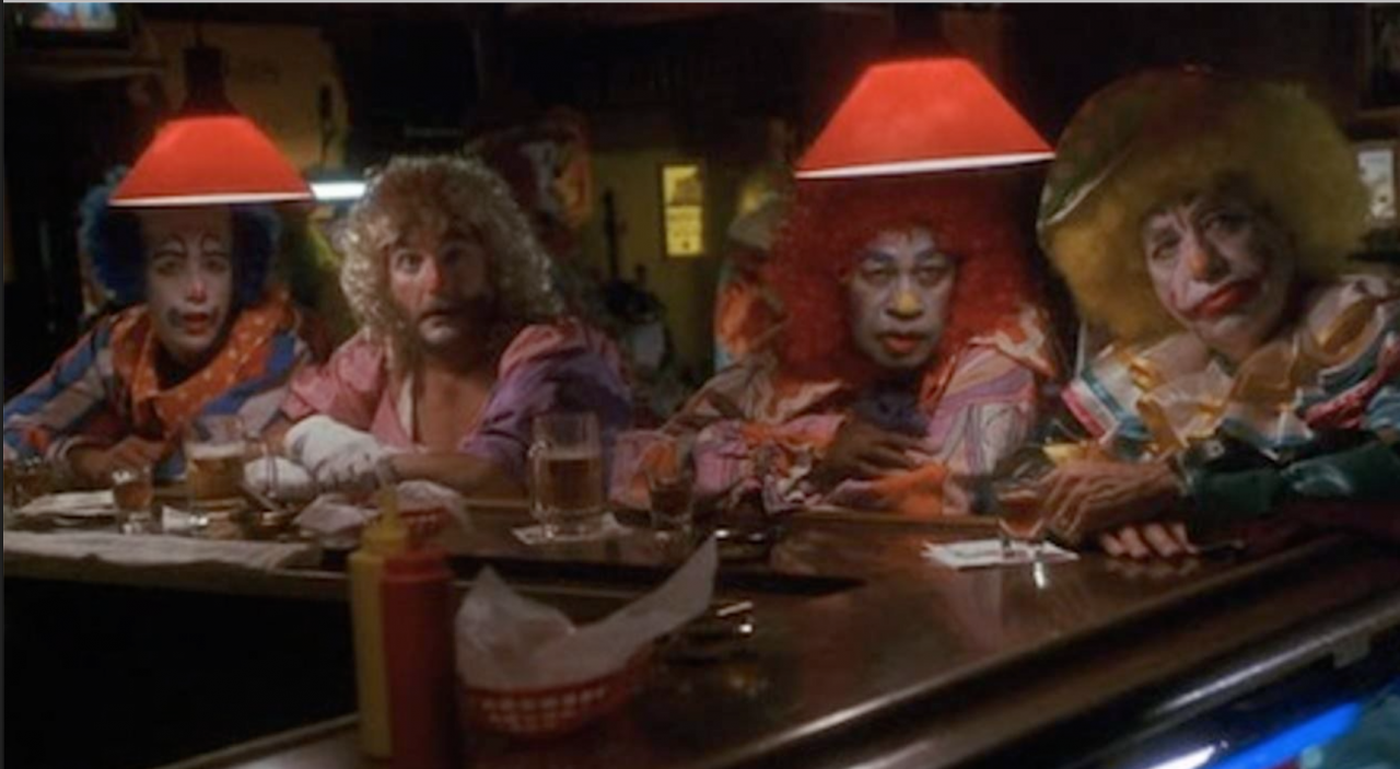 Still from Shakes the Clown, 1991, 87 min. 