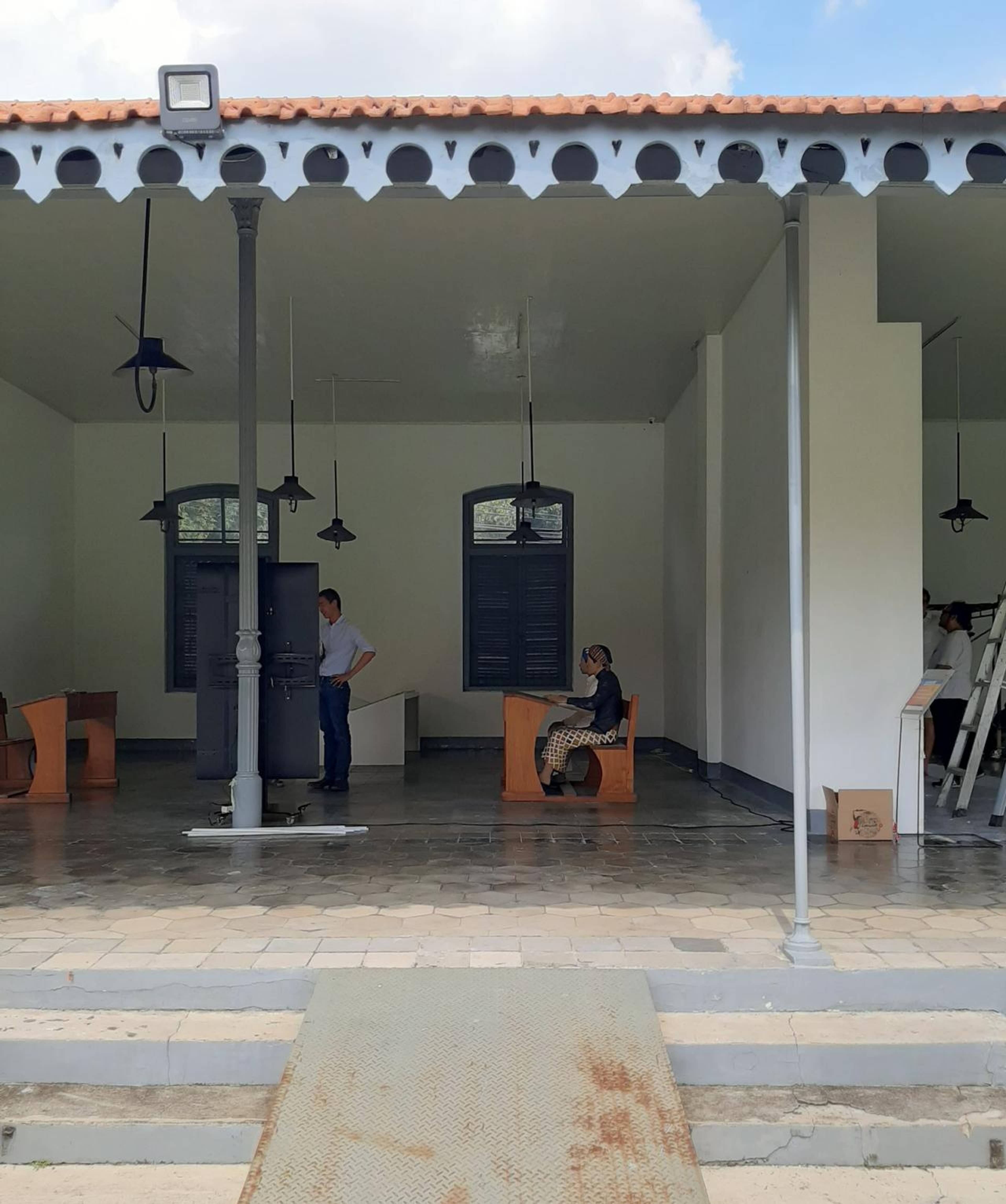 The Museum of National Awakening during the installation of the 2021 Jakarta Biennale. Photo: Alif Ibrahim