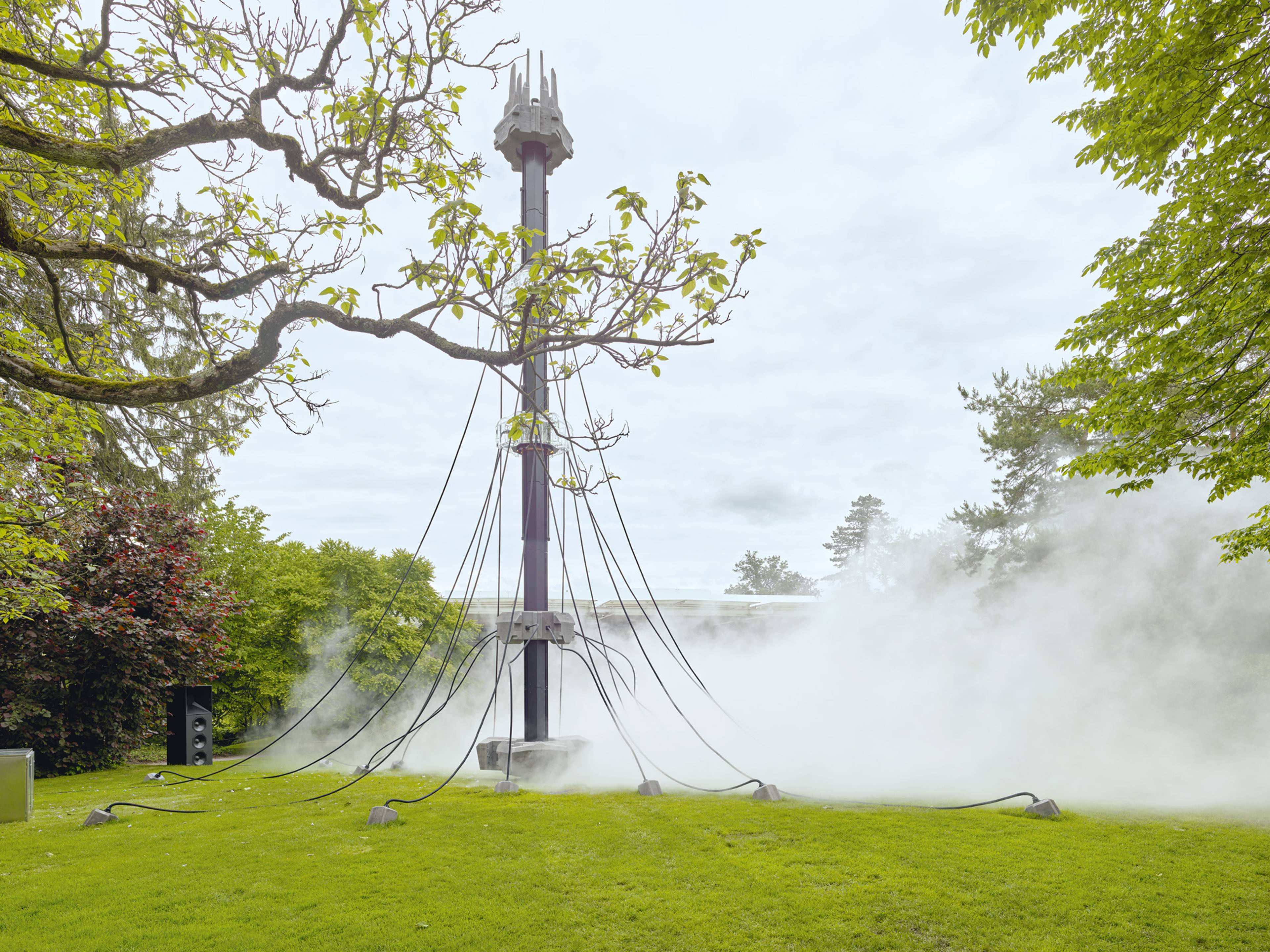 Philippe Parreno, Membrane, 2023 and Fujiko Nakaya, Untitled, 2024