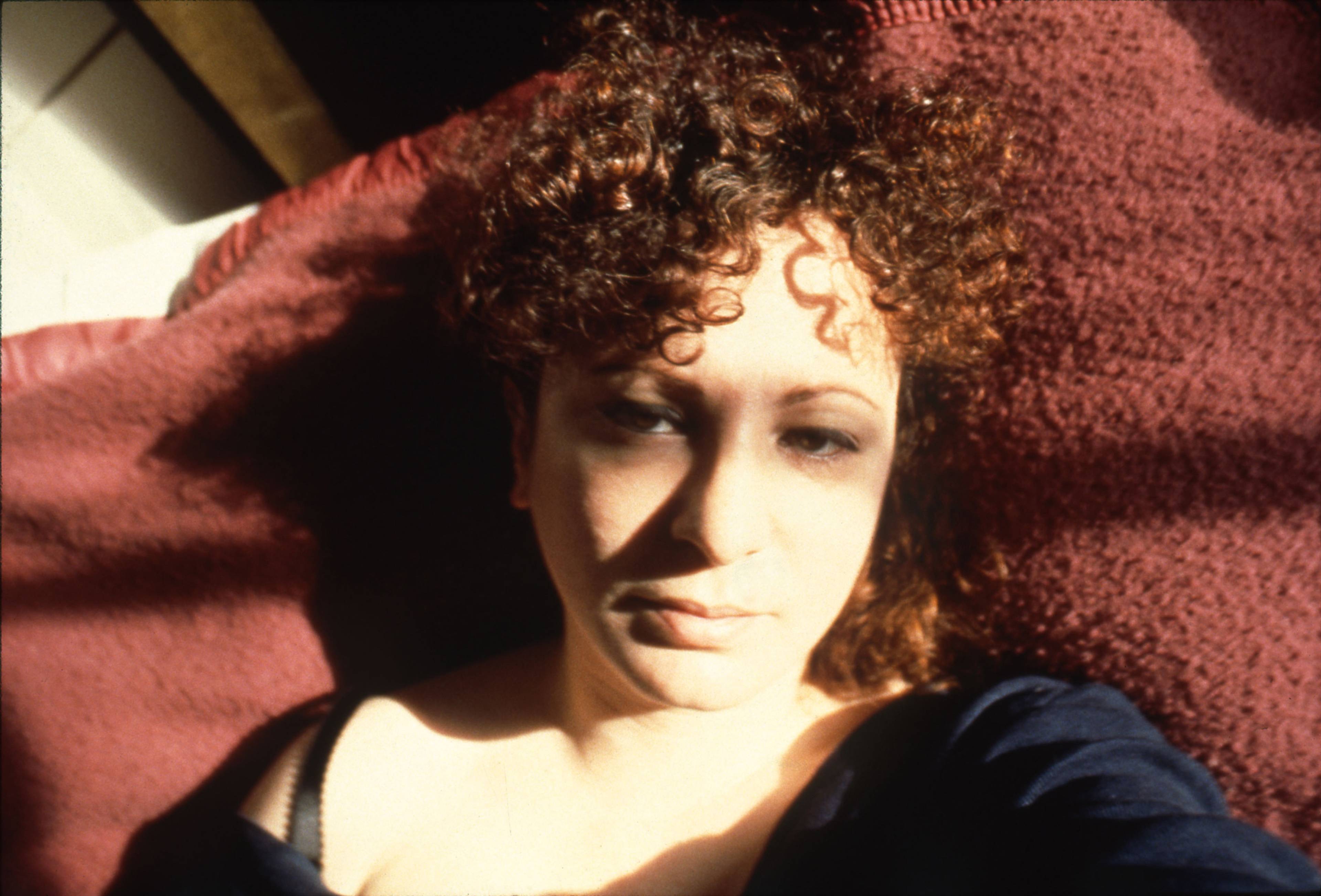 Nan Goldin, Self-portrait with eyes turned inward, Boston, 1989