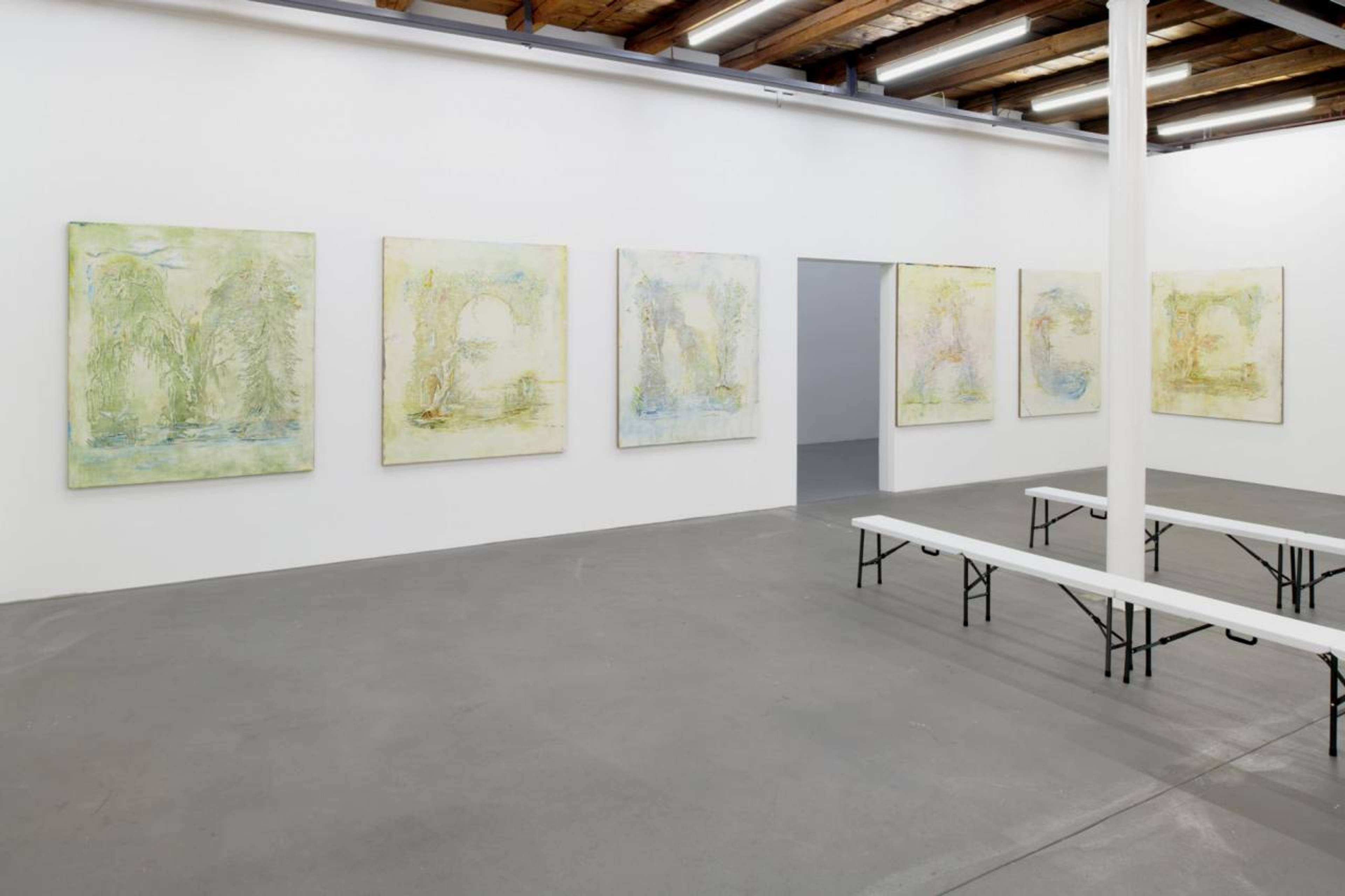 Installation view, Sophie Reinhold, 2021, Kunsthalle Friart Fribourg