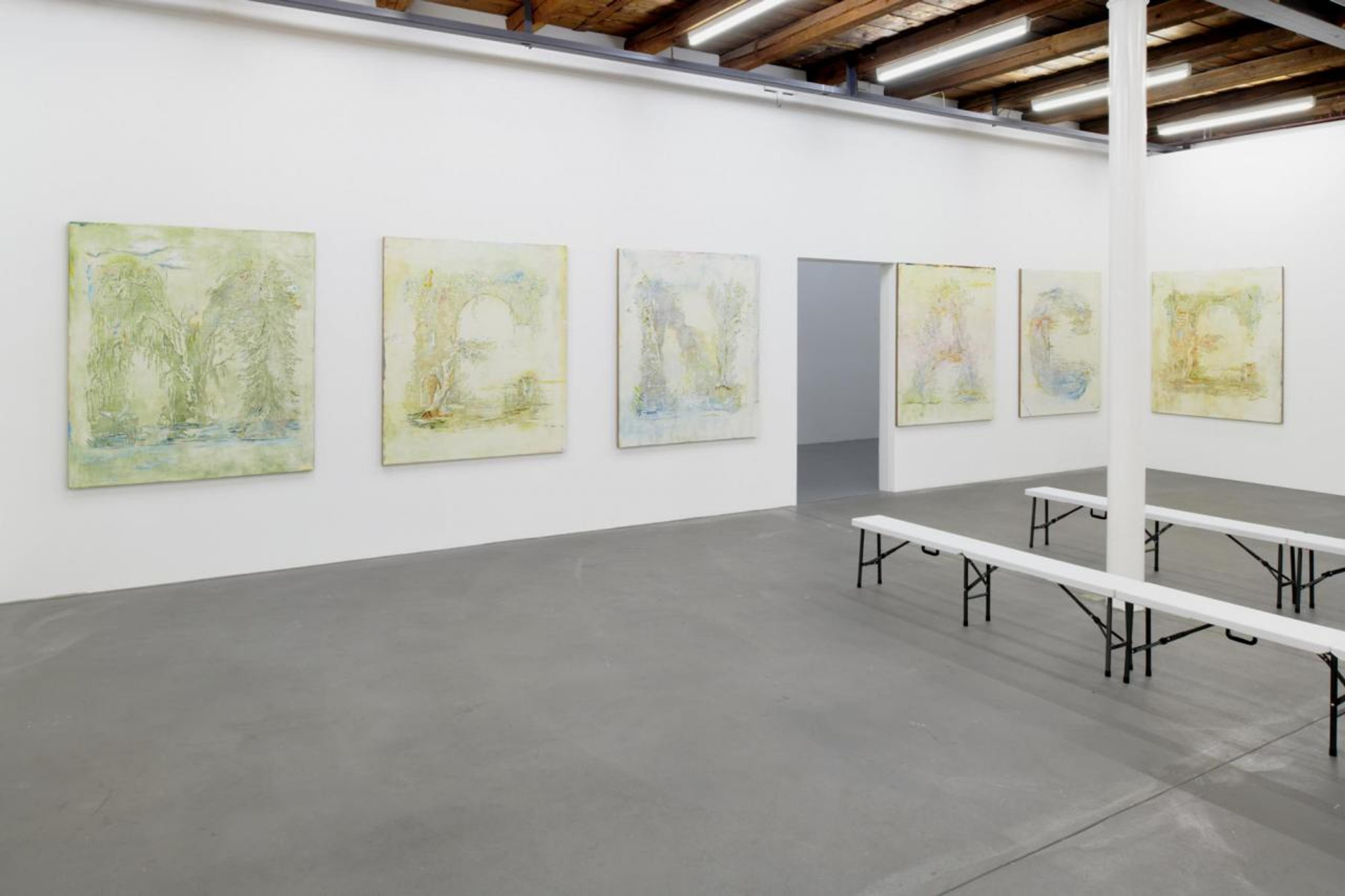 Installation view, Sophie Reinhold, 2021, Kunsthalle Friart Fribourg