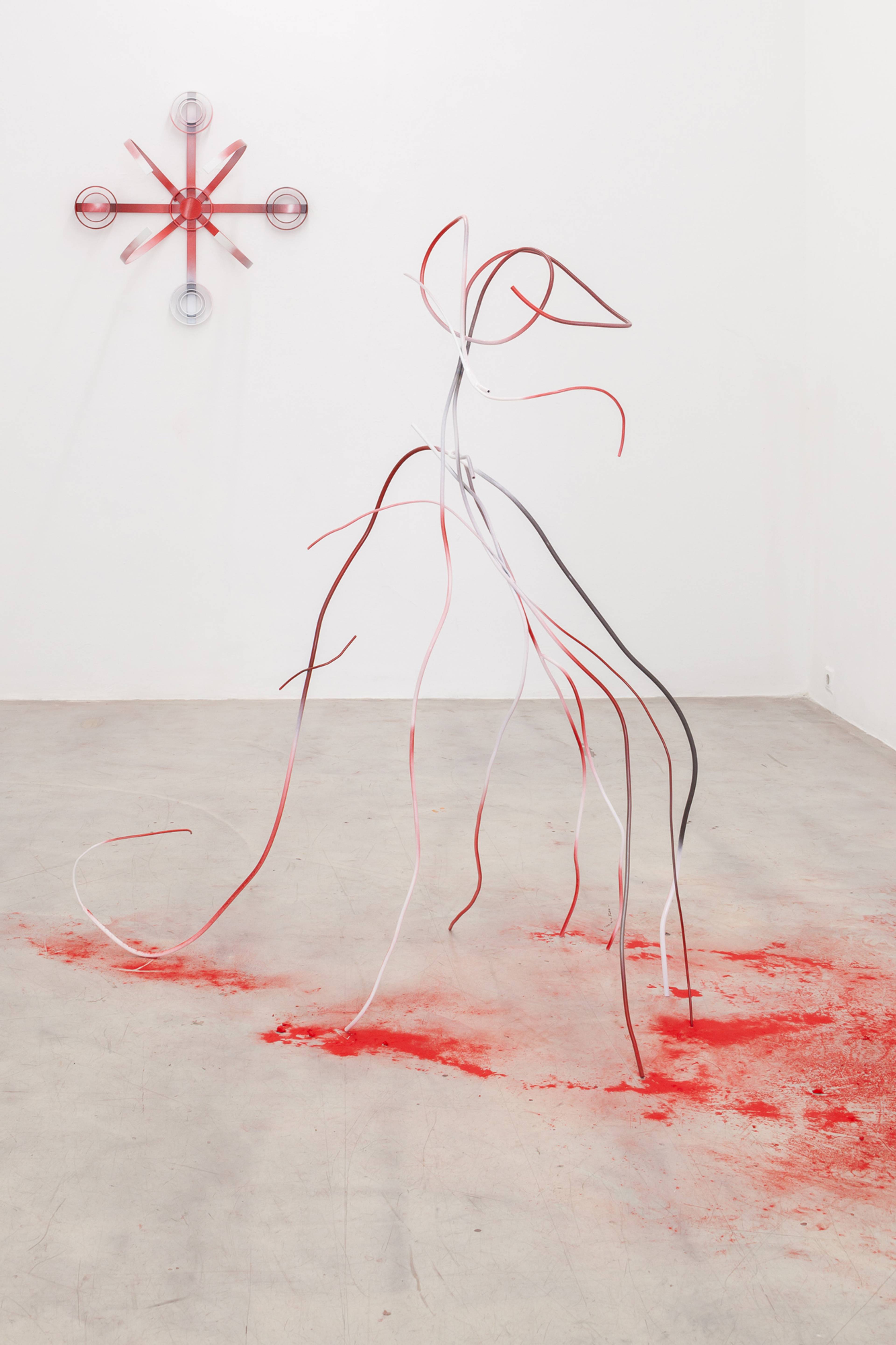 View of Zuza Golińska x Cezary Poniatowski, “Remnants of the Current,” WAF, Vienna, 2025