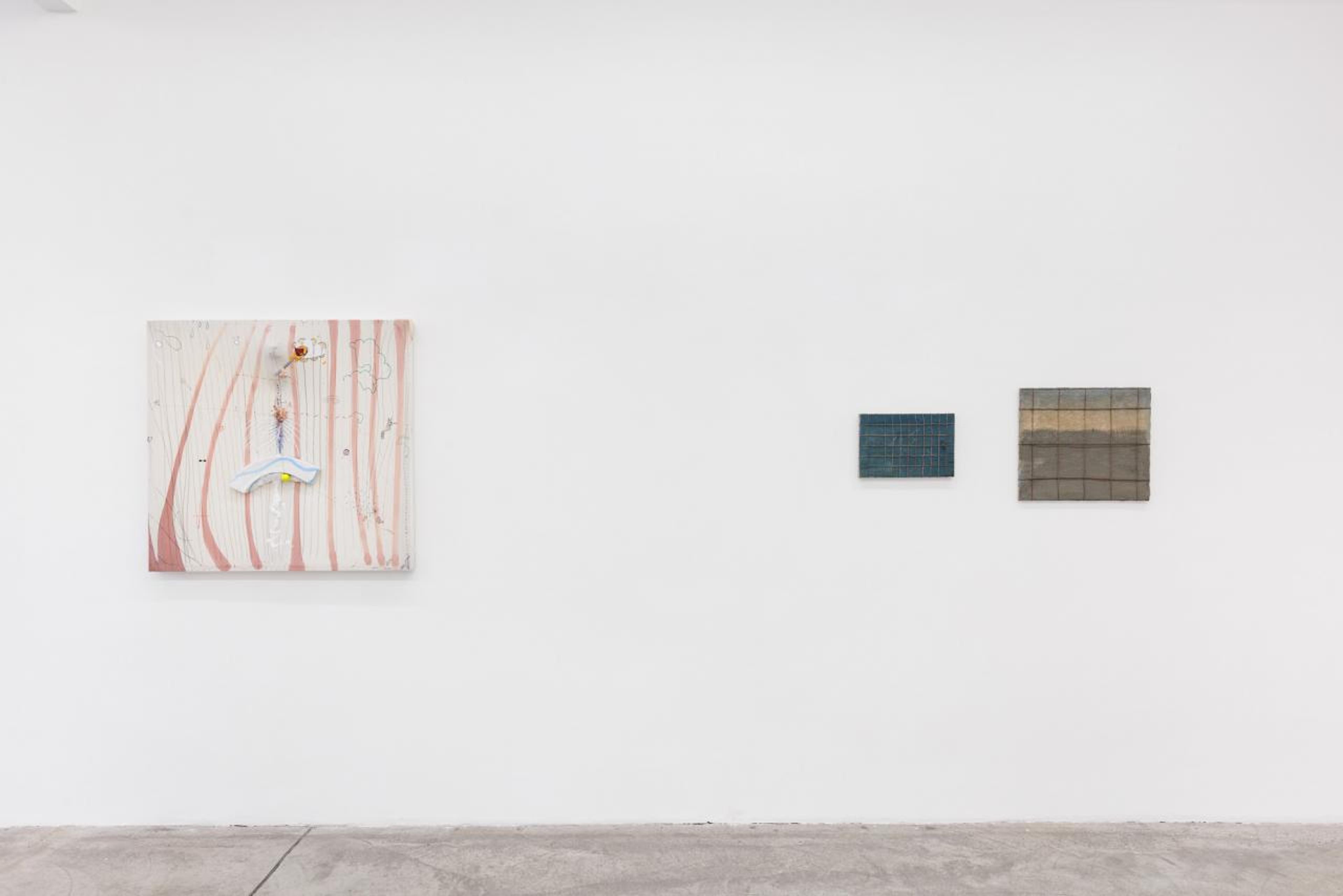 View of “Between 58 and 131 infinitely,” curated by Luiza Teixeira de Freitas, Galerie Martin Janda, 2023